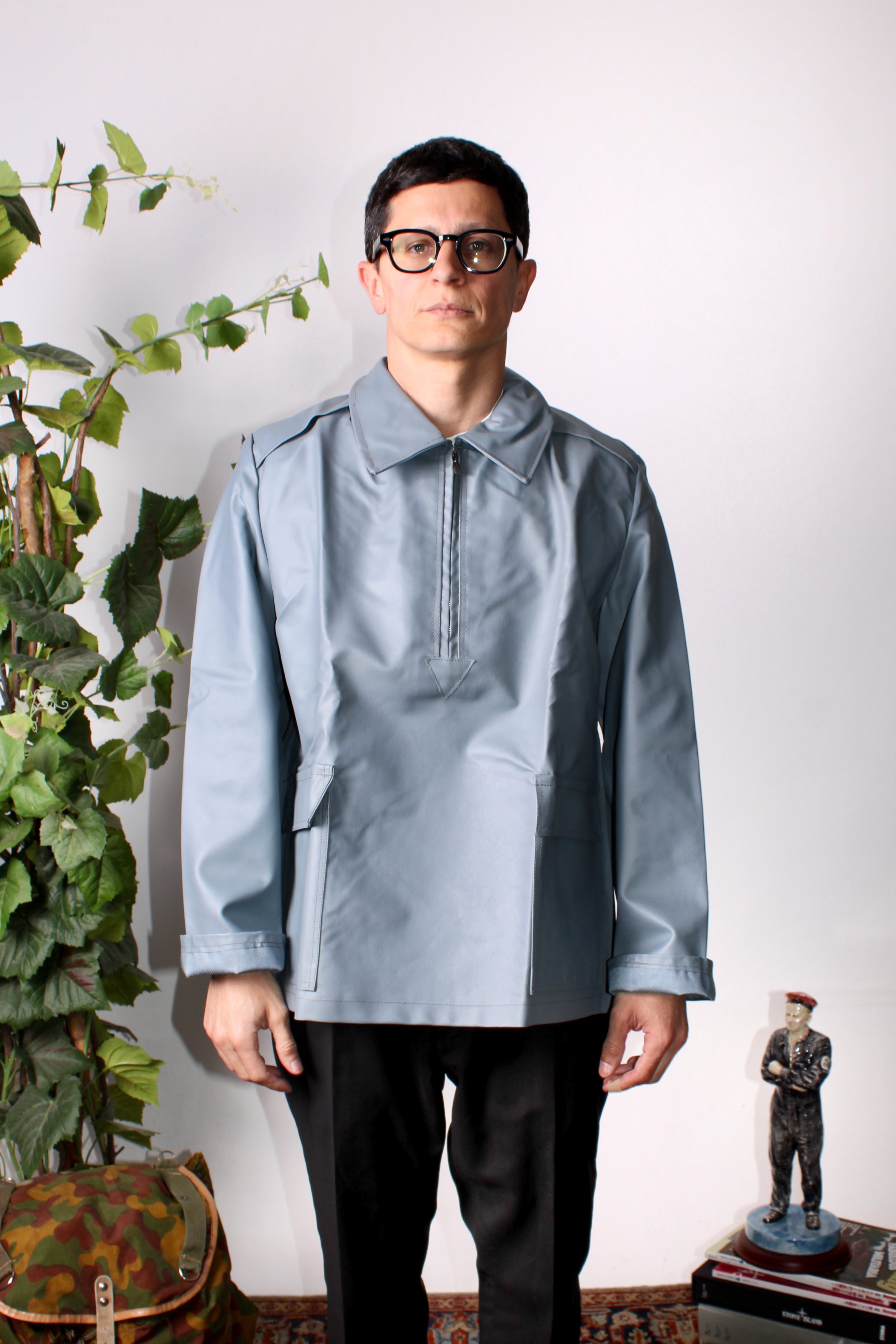 VINTAGE RAINCOAT SMOCK JACKET 1960S GERMAN ARMY