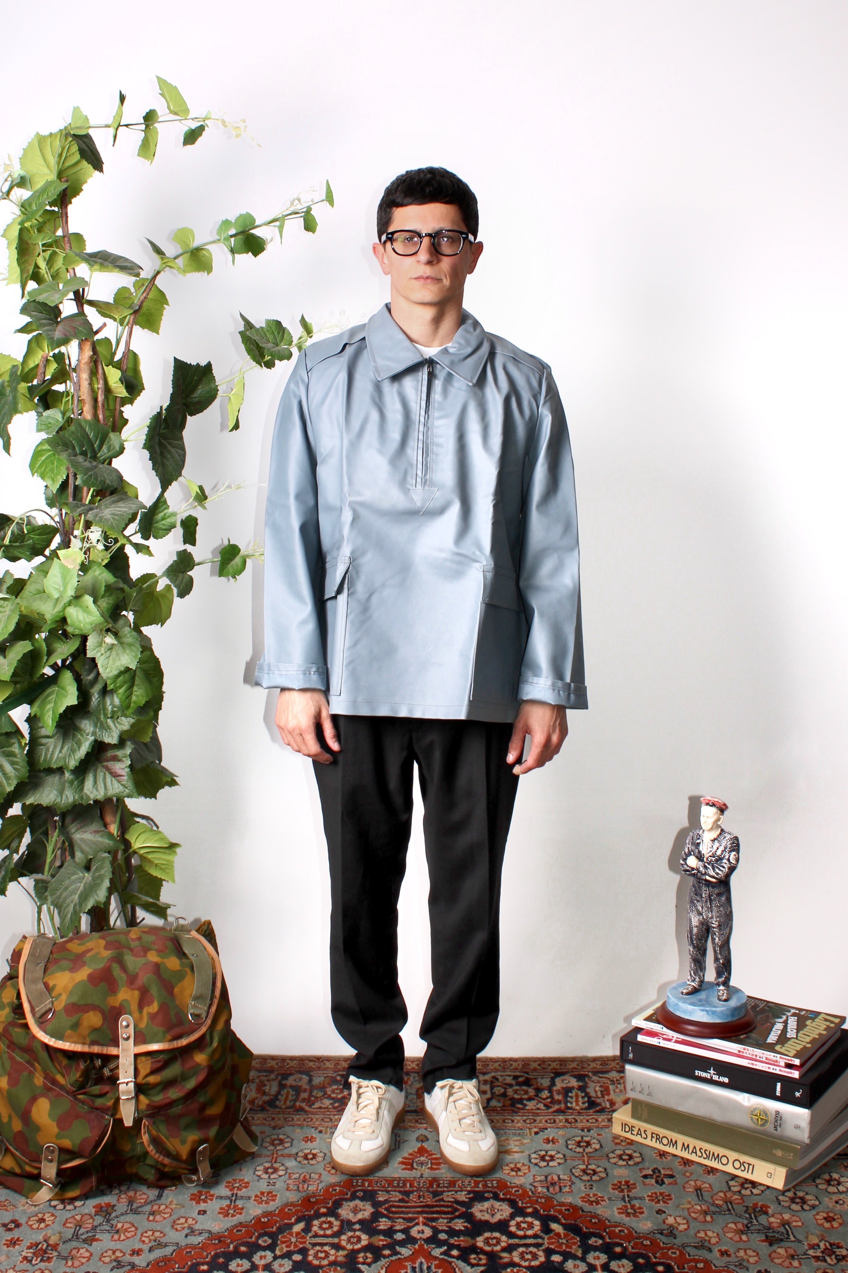 VINTAGE RAINCOAT SMOCK JACKET 1960S GERMAN ARMY