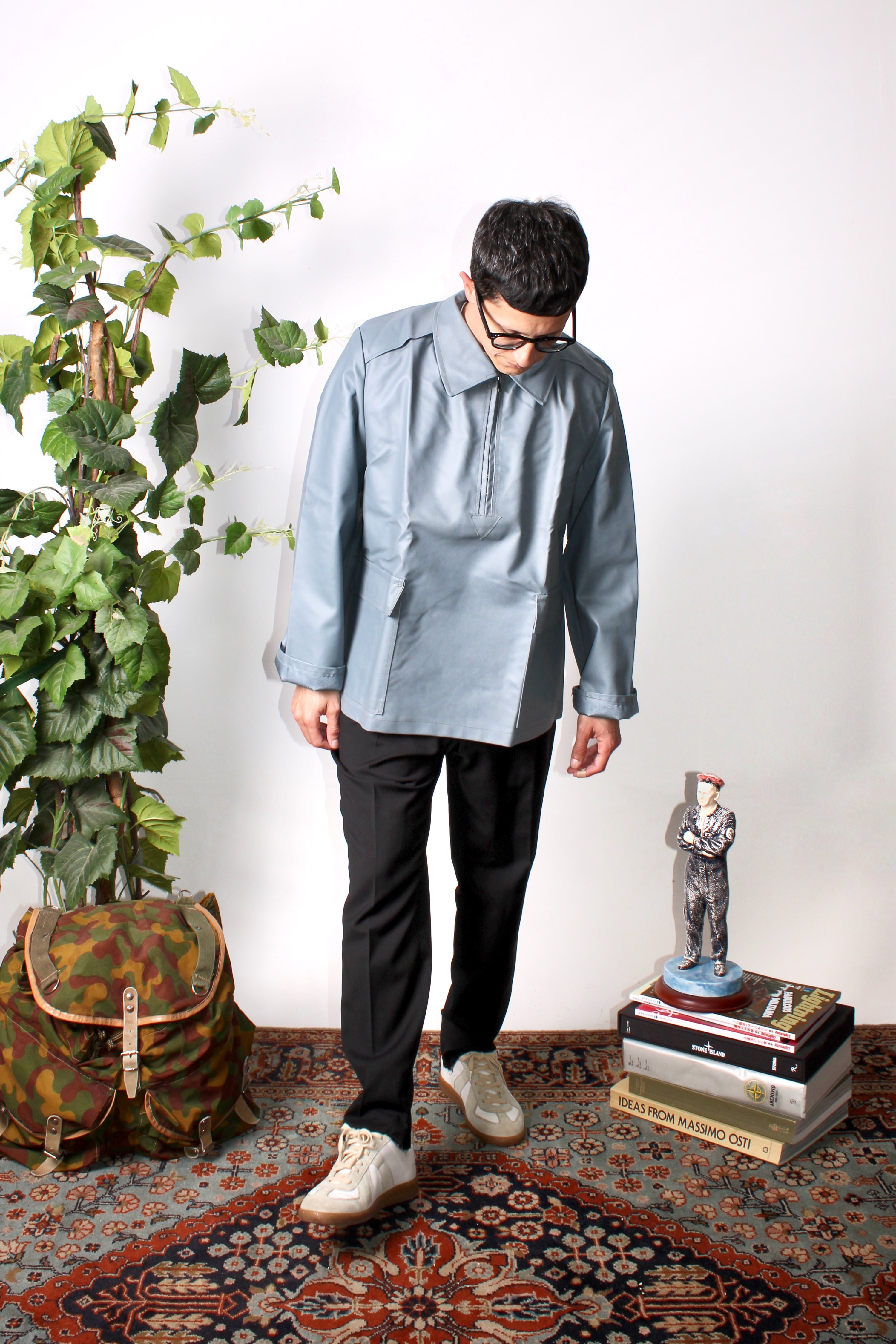 VINTAGE RAINCOAT SMOCK JACKET 1960S GERMAN ARMY