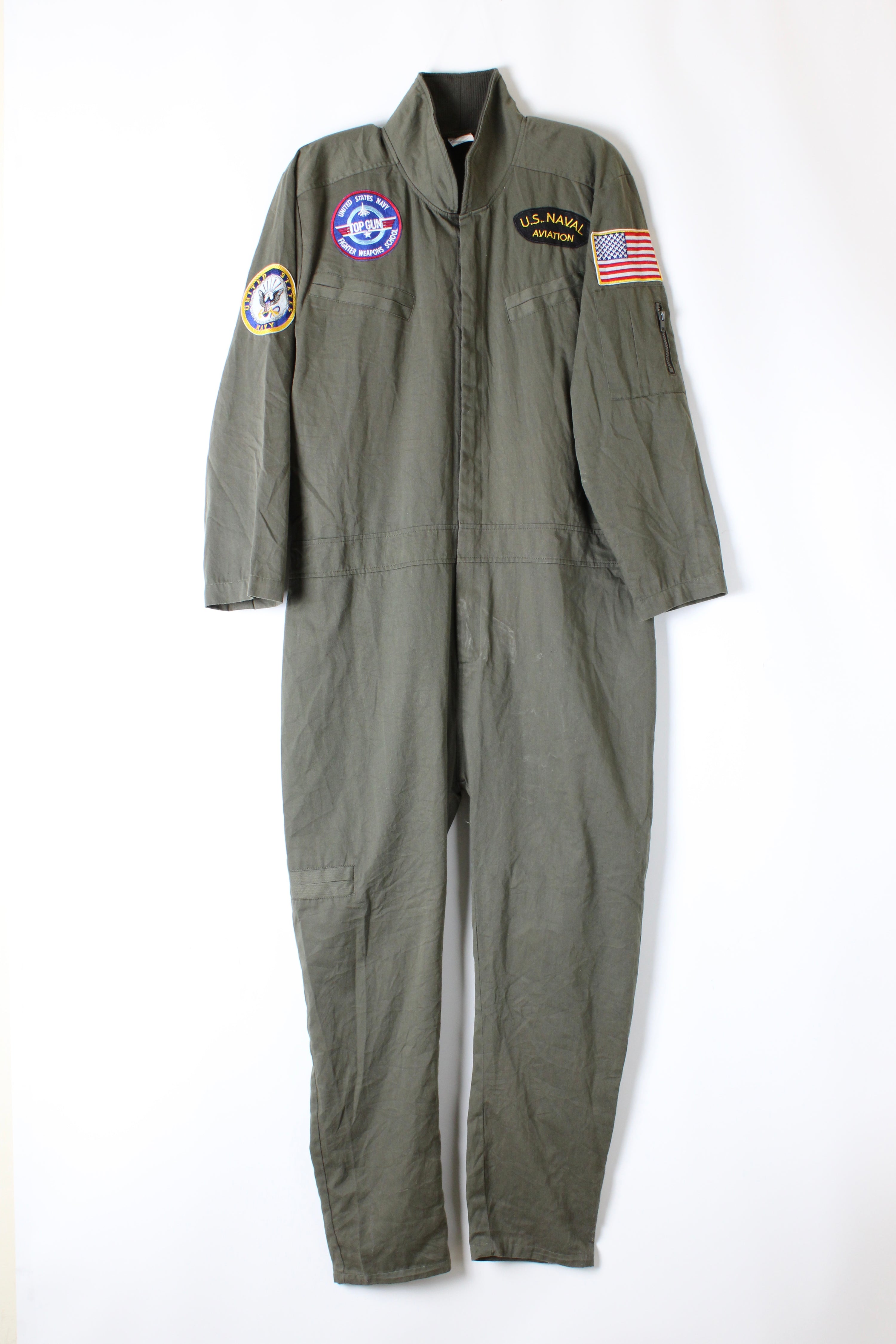 TOP GUN US NAVAL COVERALL GREEN - XL