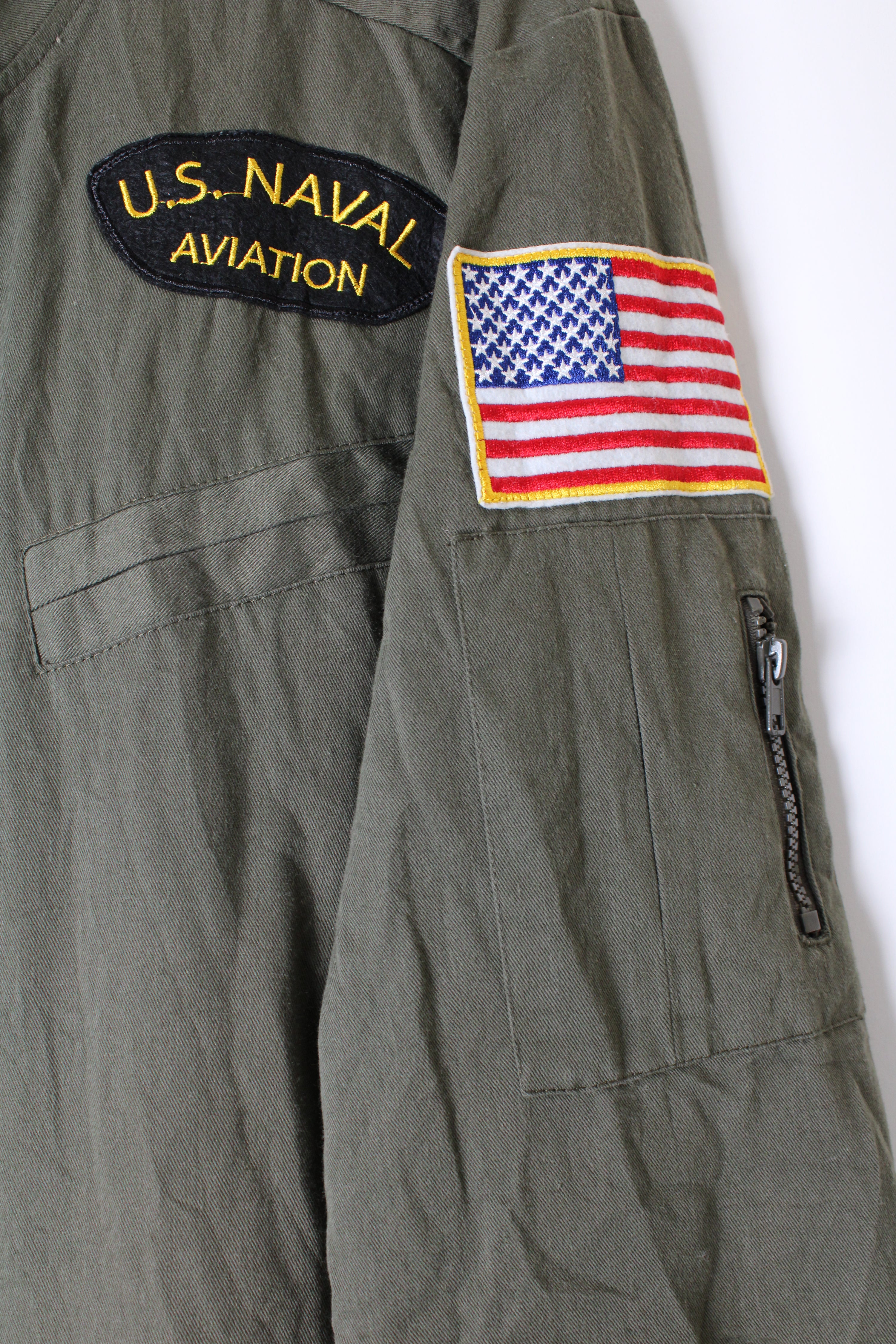 TOP GUN US NAVAL COVERALL GREEN - XL