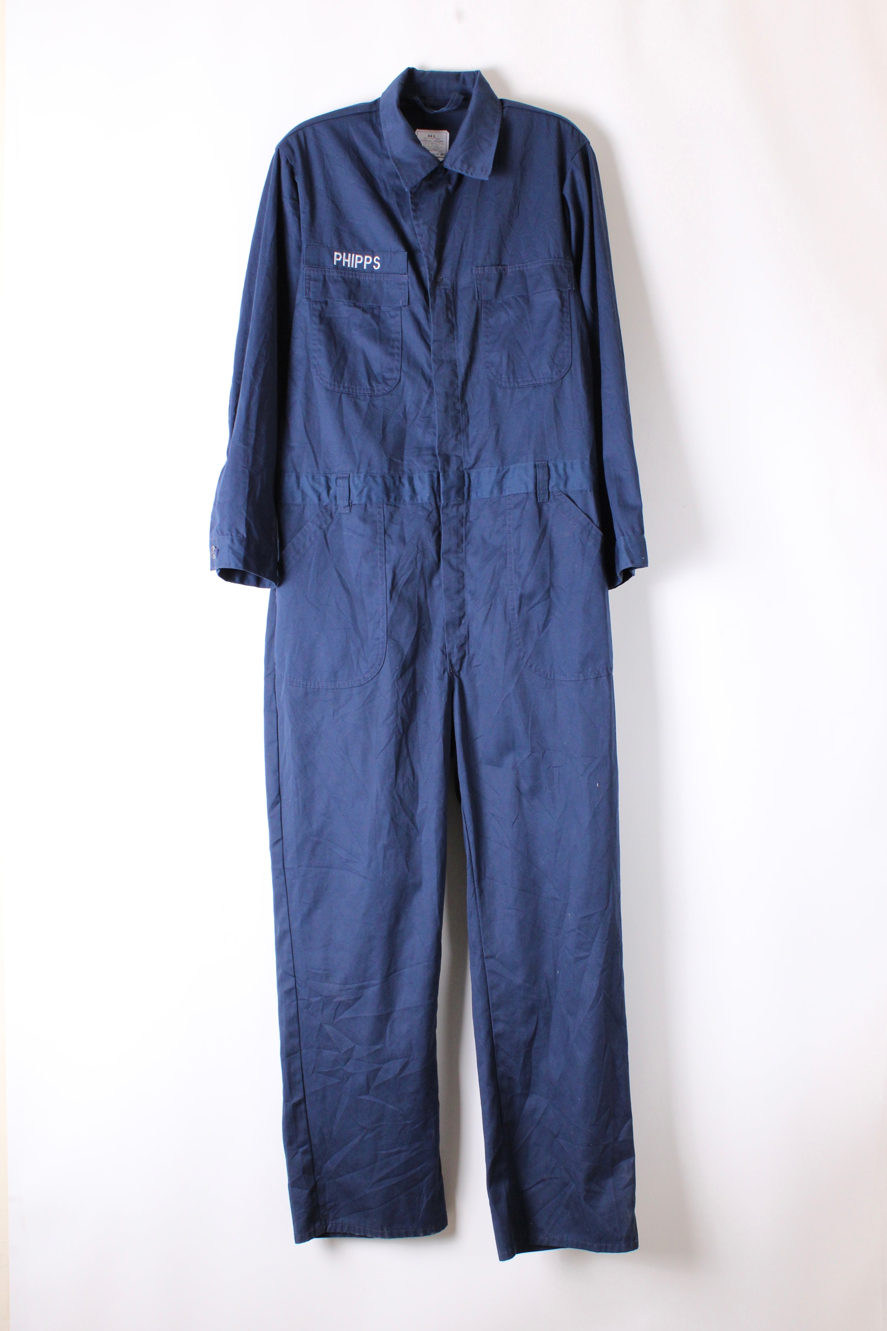 VINTAGE US ARMY SUBMARINER UTILITY COVERALL BLUE - L