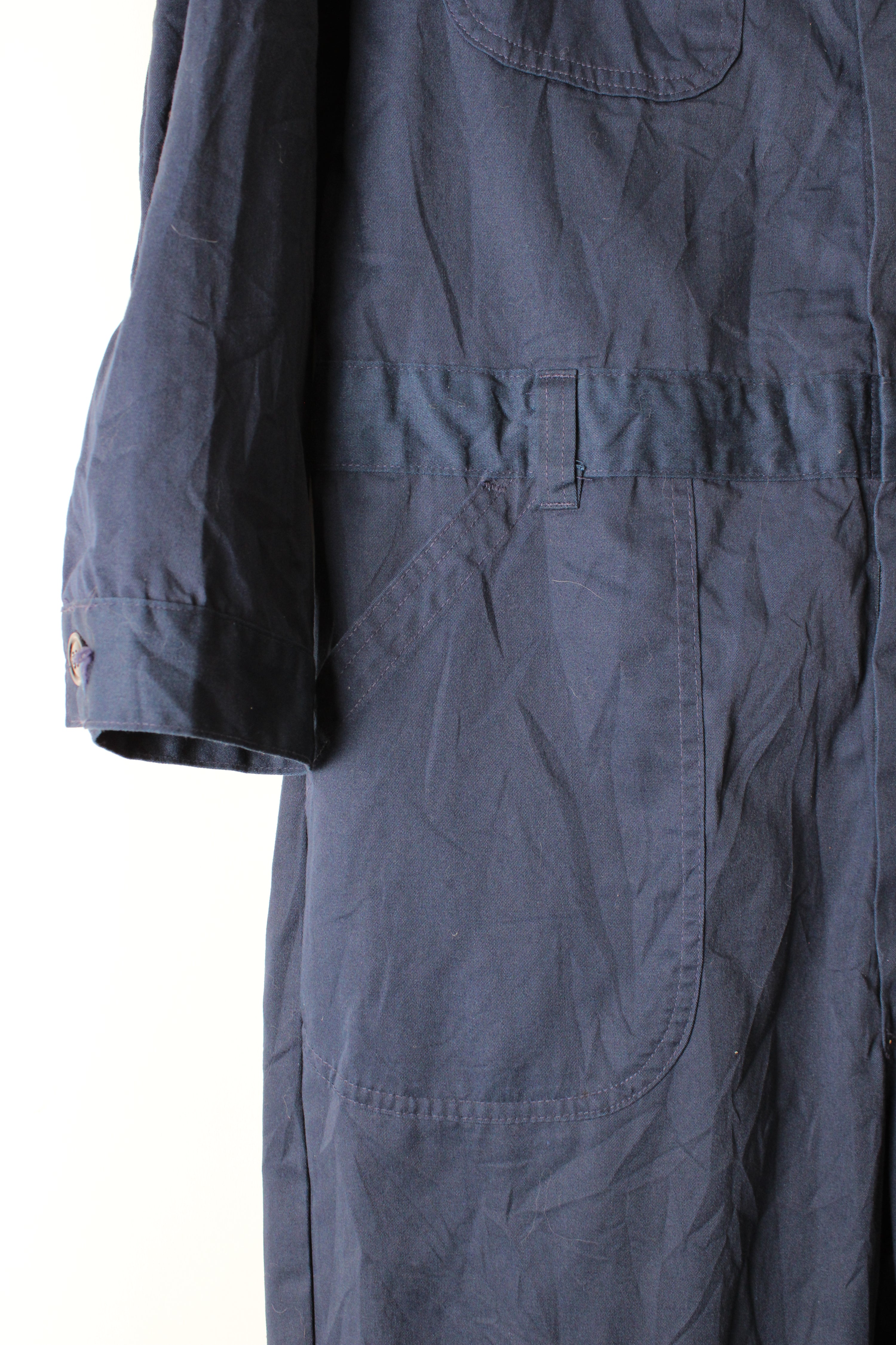 VINTAGE US ARMY SUBMARINER UTILITY COVERALL BLUE - L