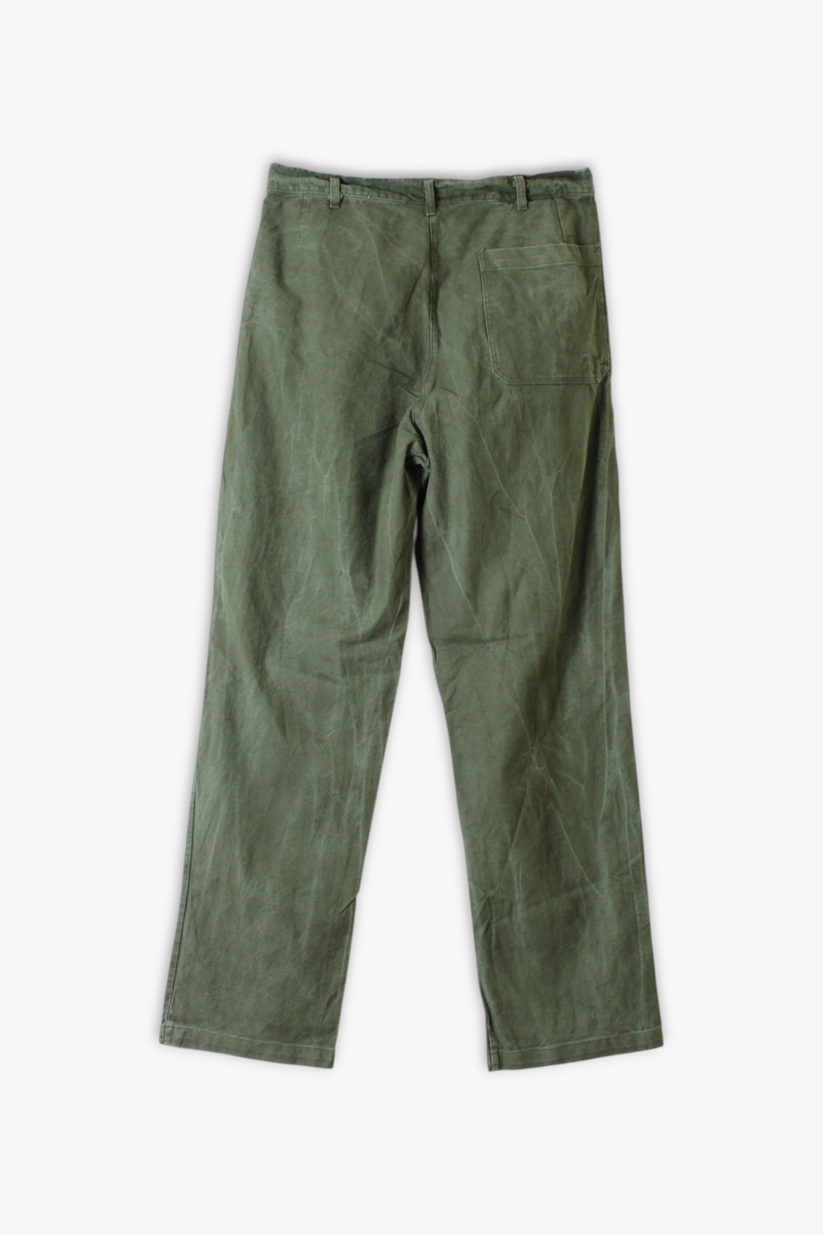 VINTAGE SWEDISH ARMY FATIGUE PANTS GREEN