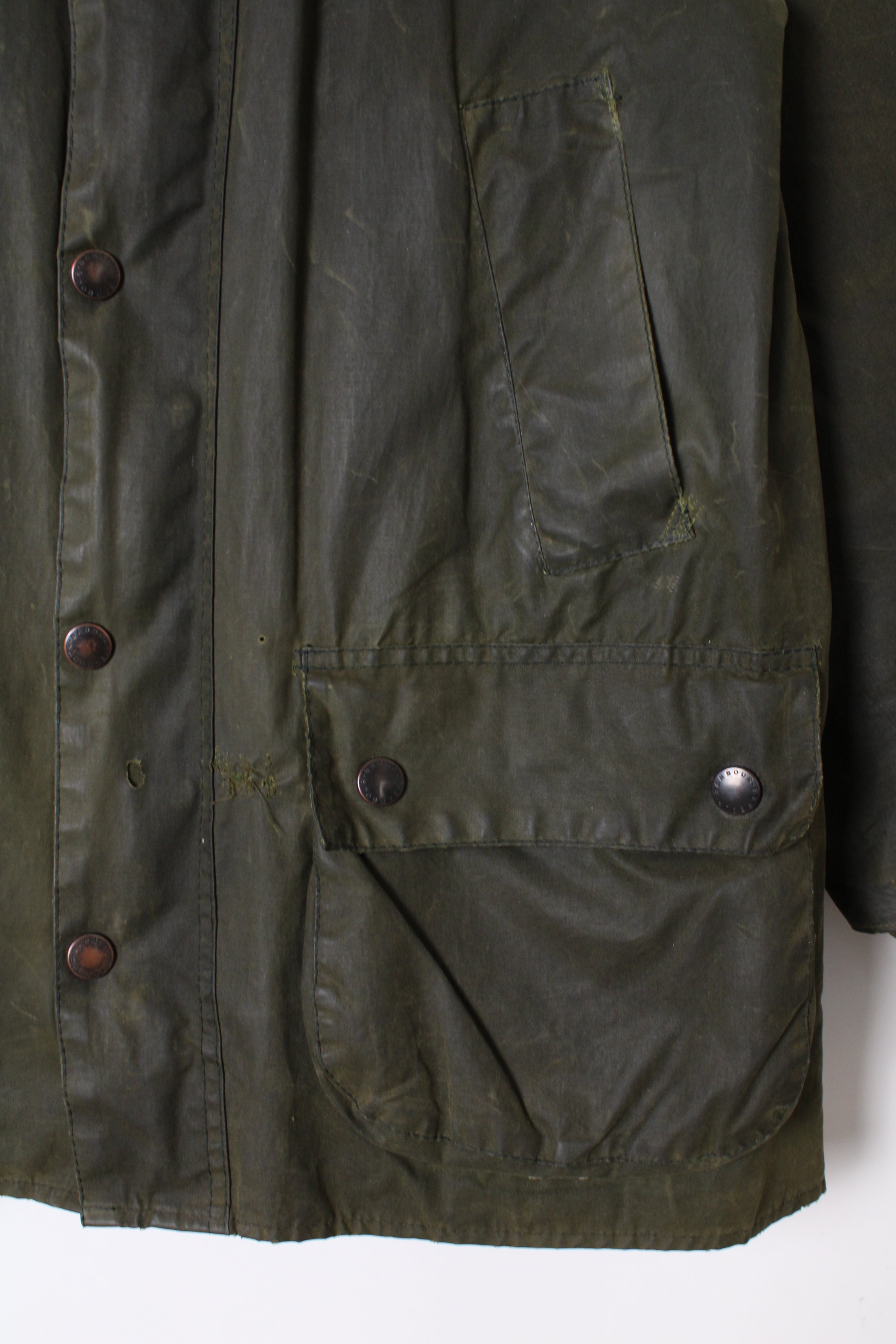 BARBOUR BEDALE WAXED JACKET GREEN - S/M