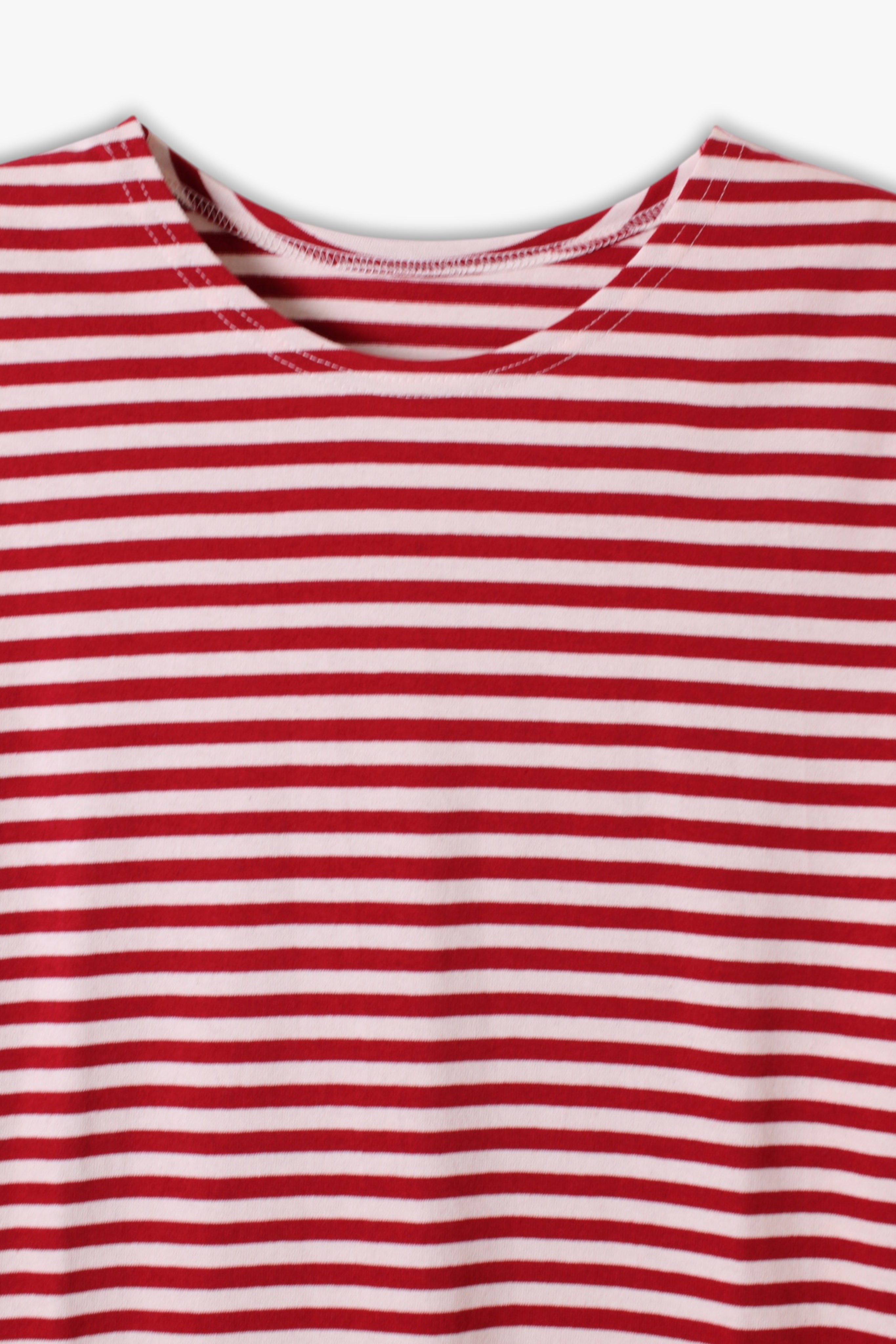 TELNYASHKA STRIPED COTTON LONG SLEEVE SHIRT RUSSIAN ARMY RED