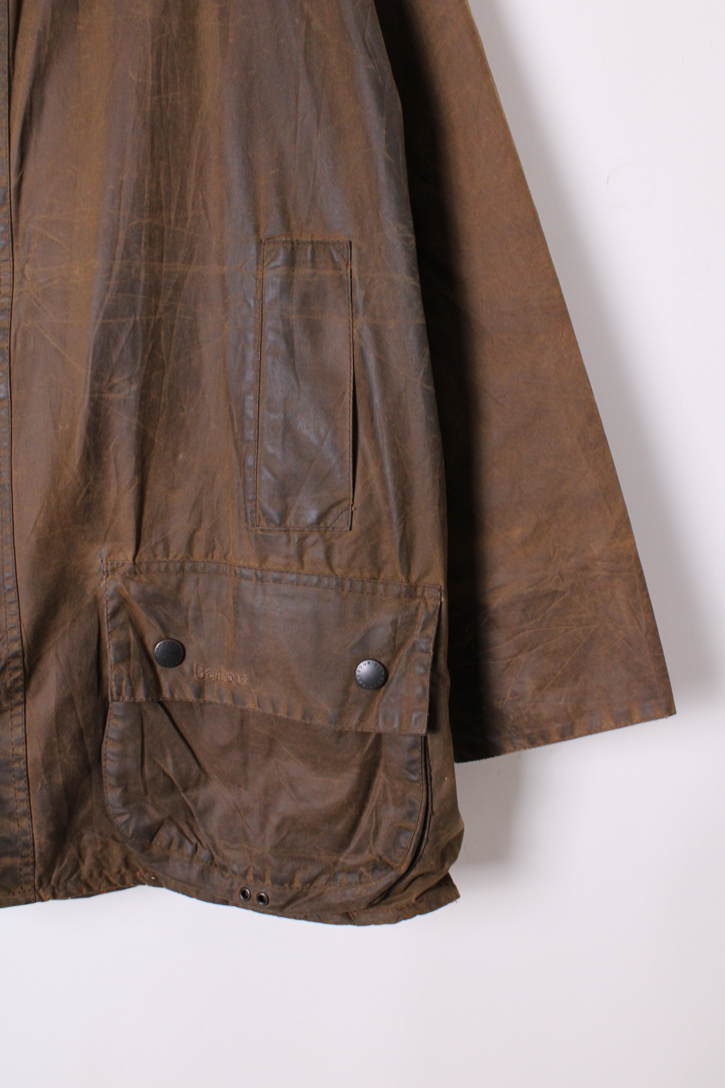 BARBOUR BEAUFORT WAXED JACKET BROWN - XL/XXL