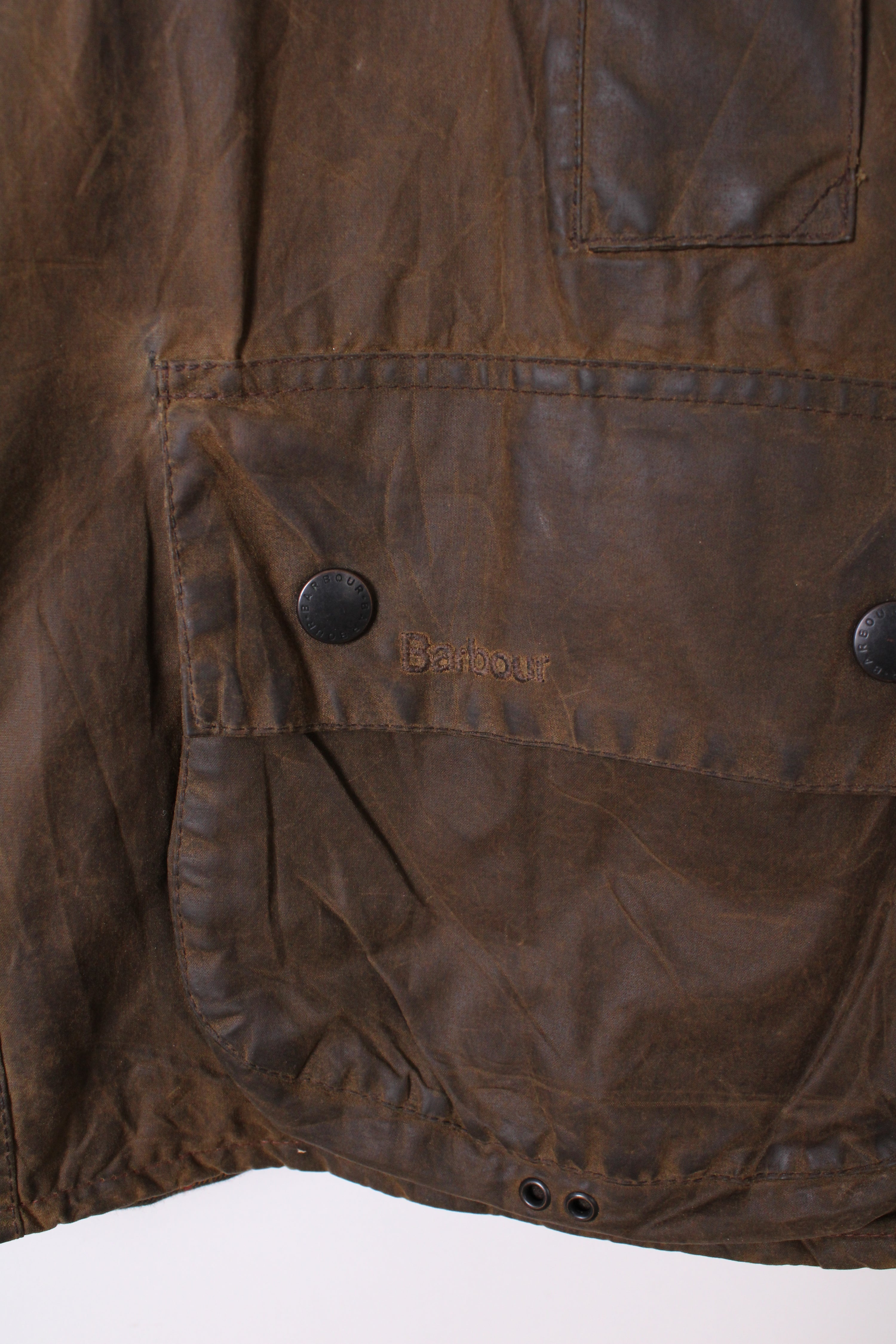 BARBOUR BEAUFORT WAXED JACKET BROWN - XL/XXL