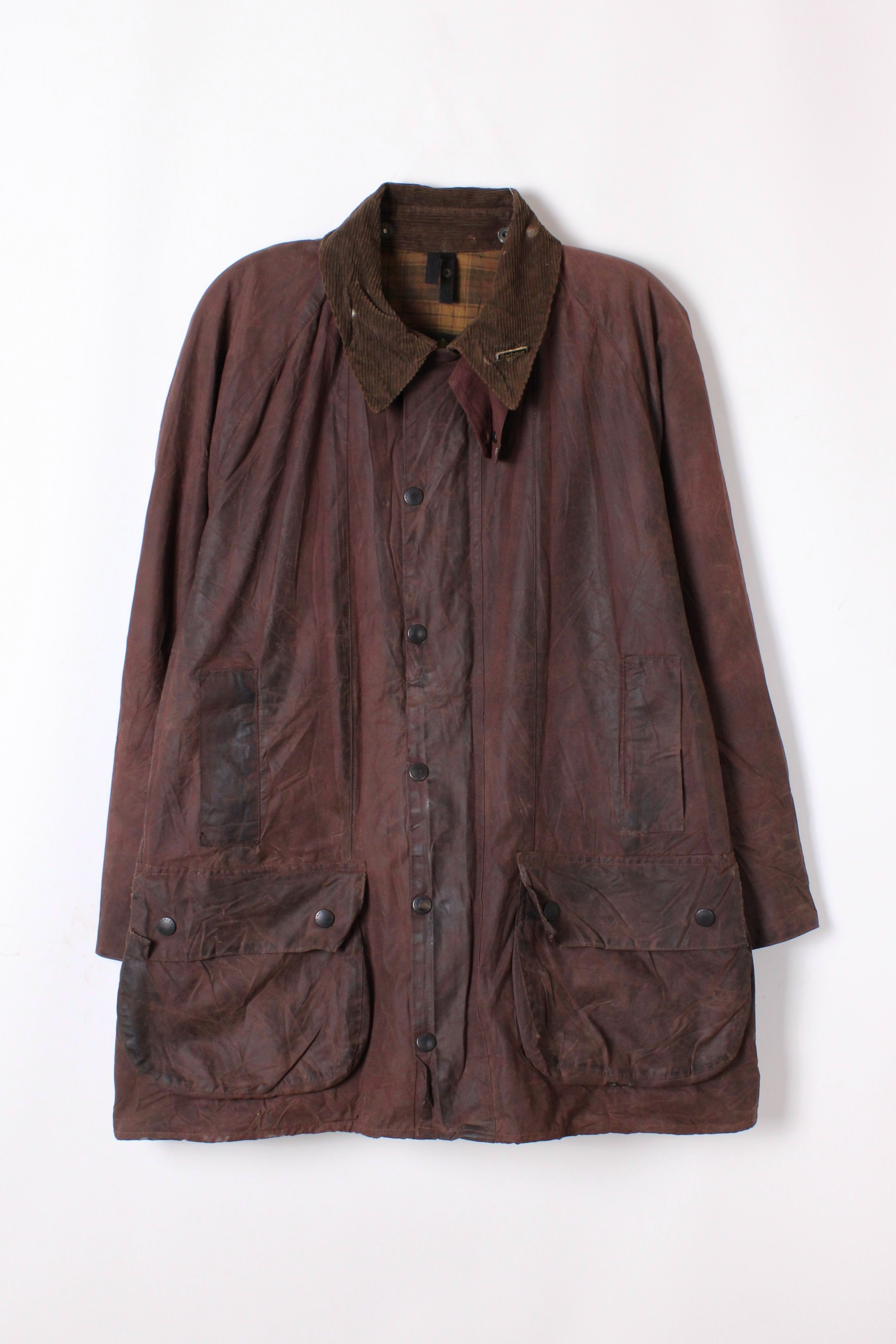 BARBOUR GAMEFAIR WAXED JACKET RUSTIC BROWN - XL/XXL