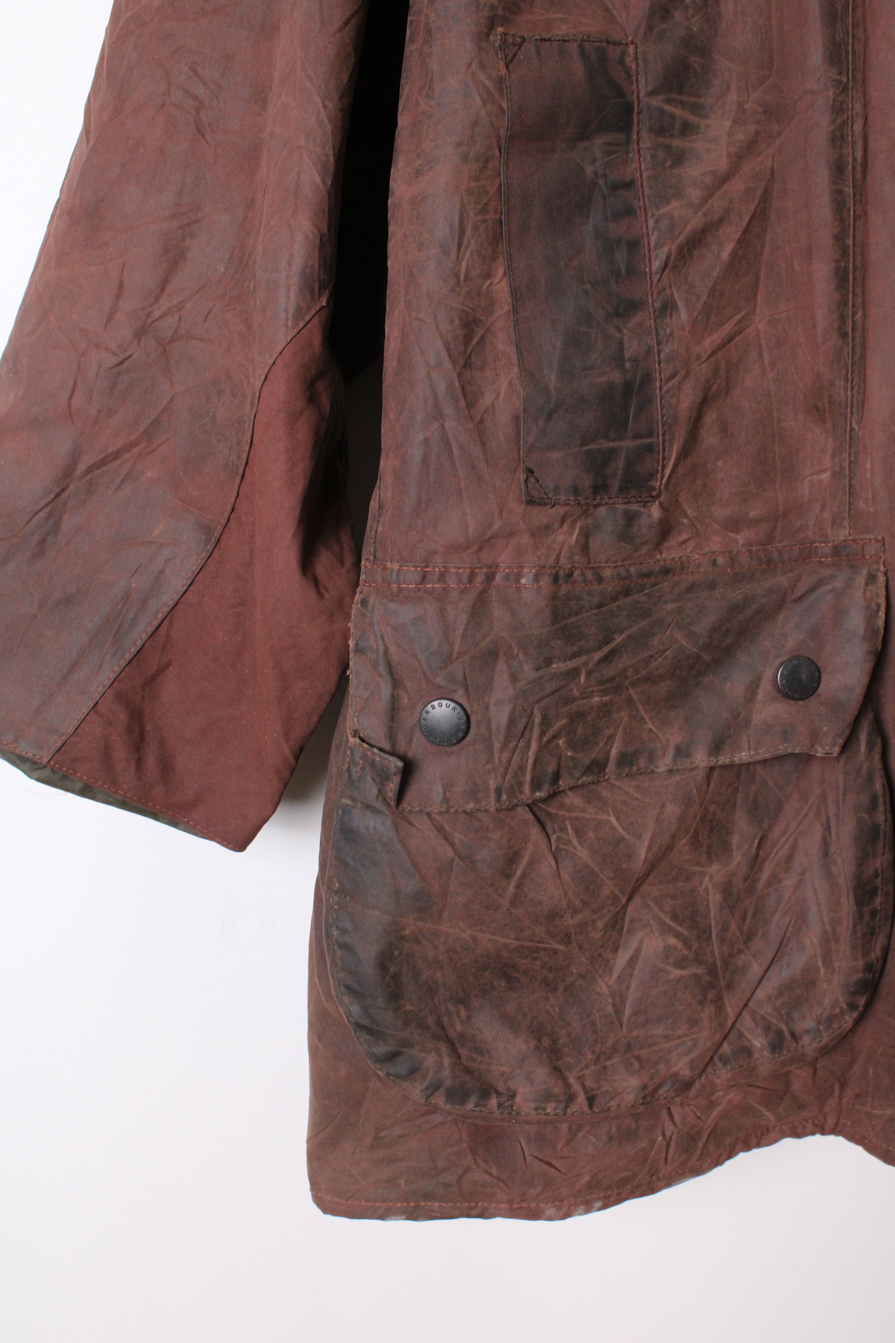 BARBOUR GAMEFAIR WAXED JACKET RUSTIC BROWN - XL/XXL