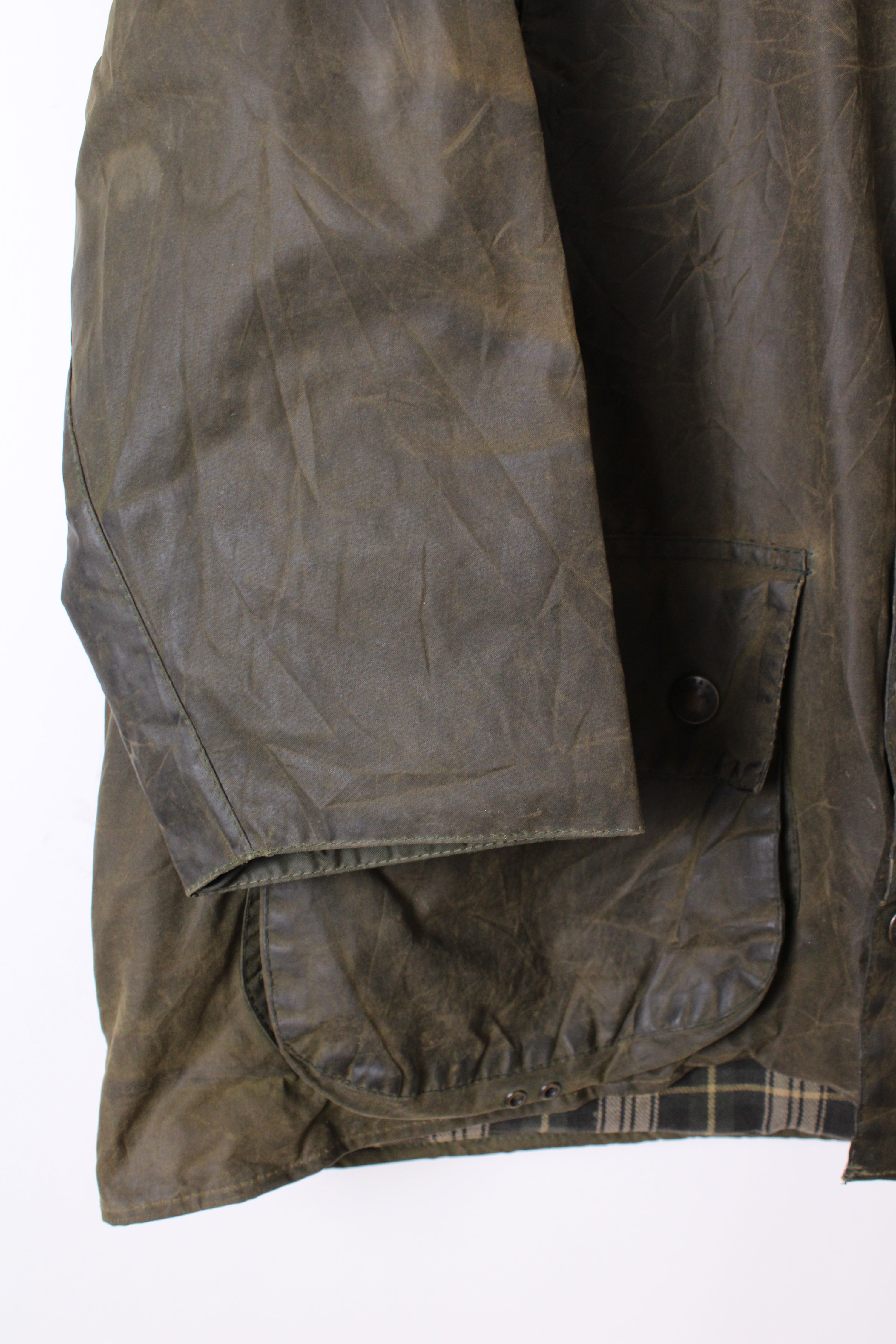BARBOUR BEAUFORT WAXED JACKET GREEN - XL/XXL