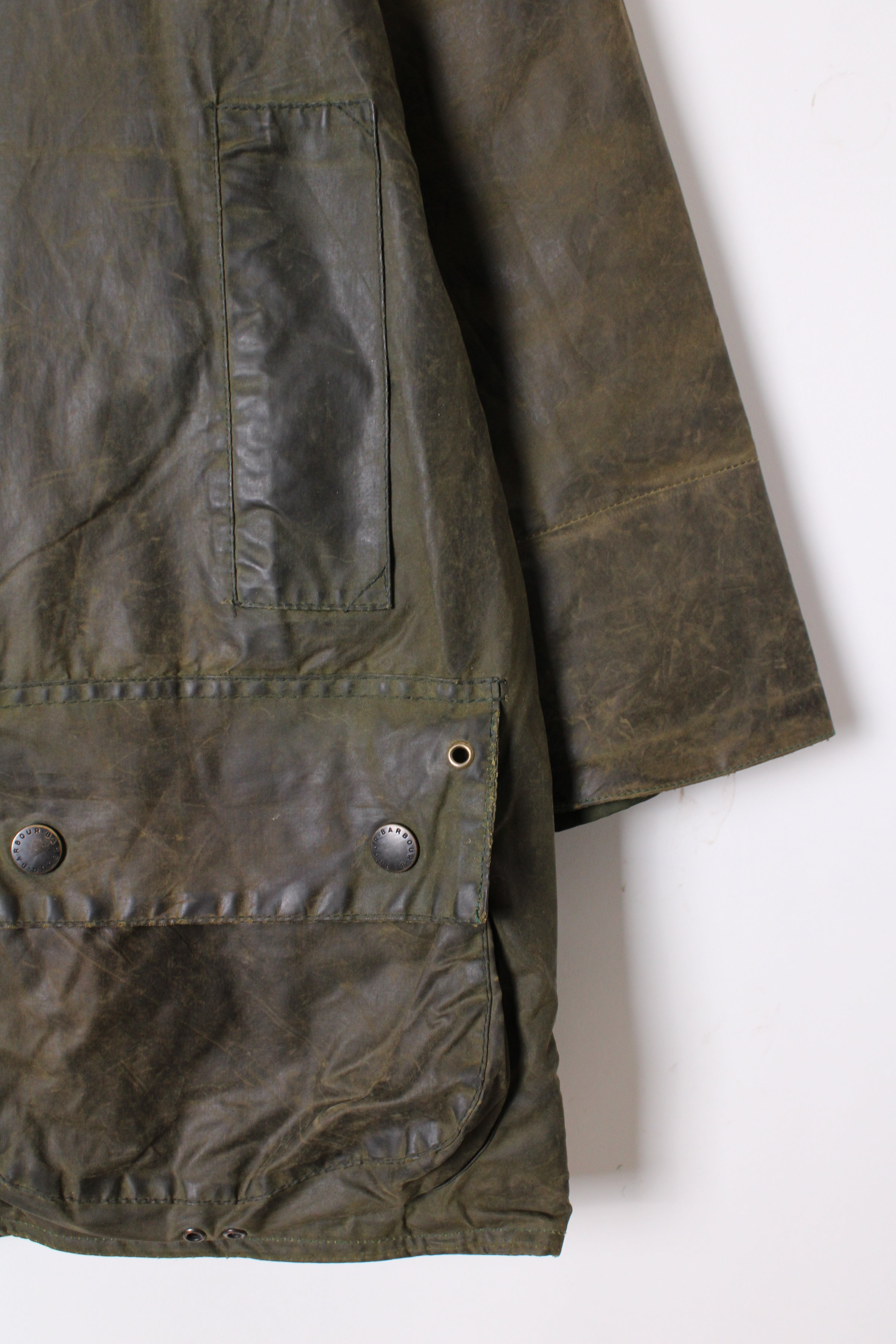 BARBOUR BEAUFORT WAXED JACKET GREEN - S/M
