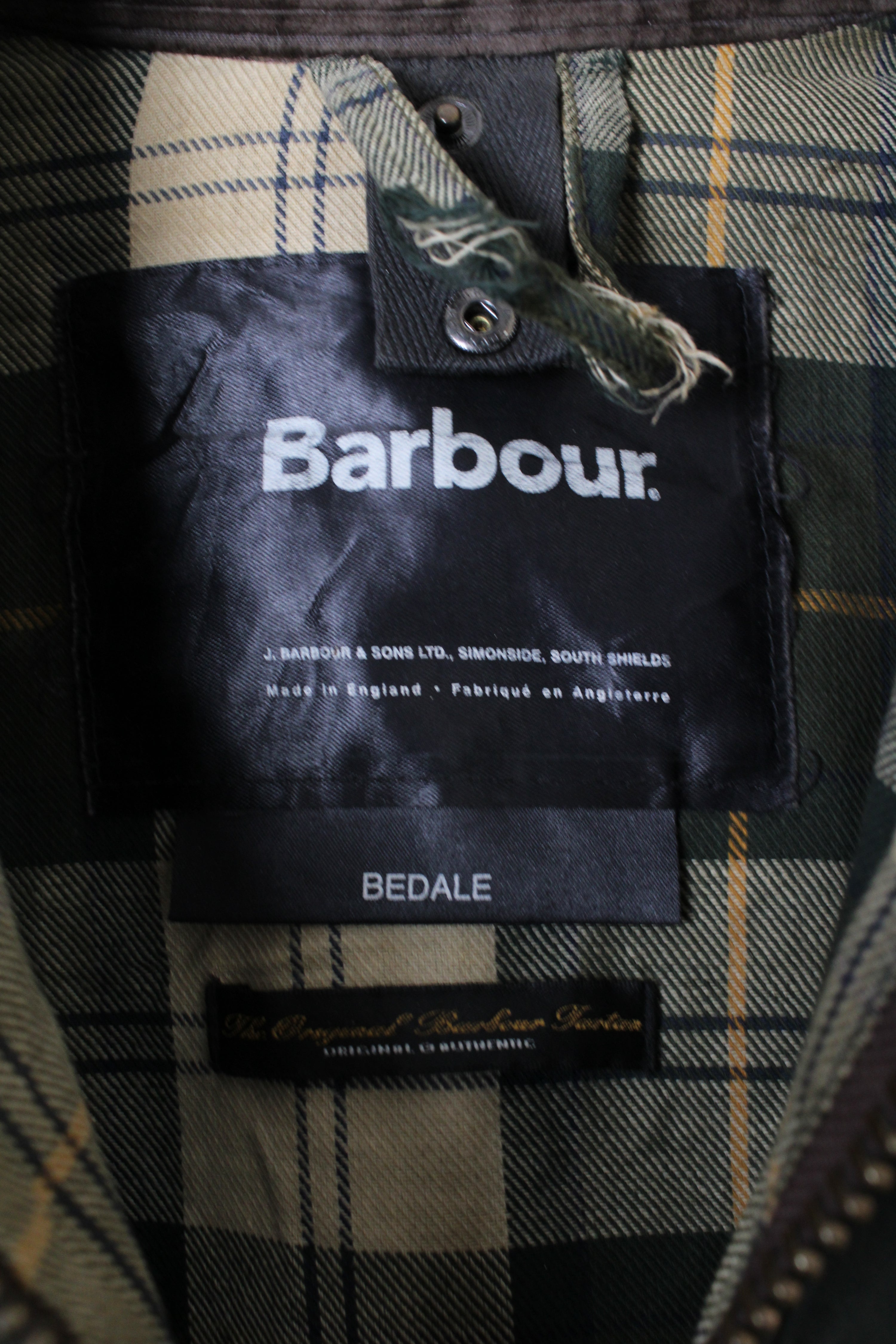 BARBOUR BEDALE WAXED JACKET GREEN - M/L