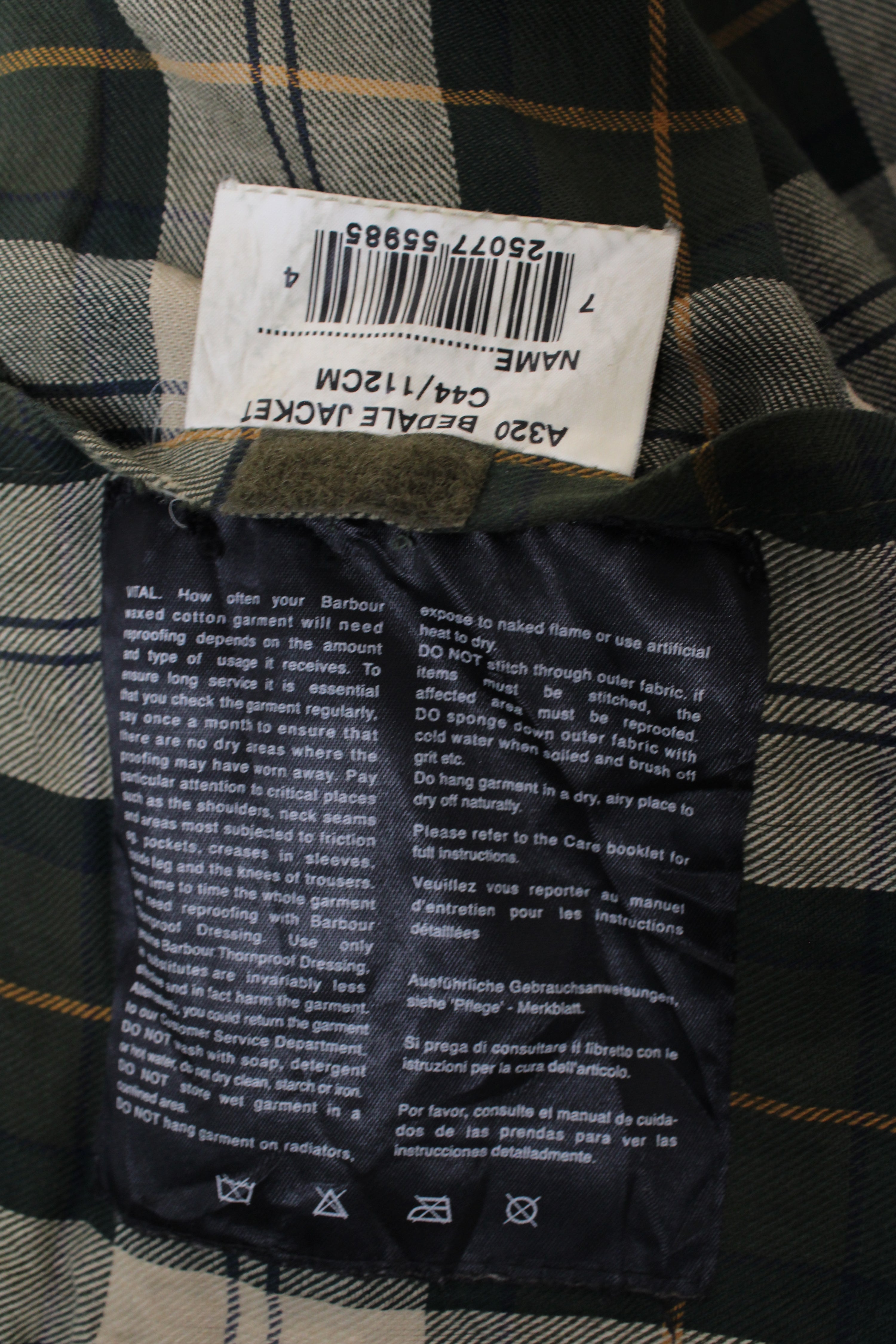 BARBOUR BEDALE WAXED JACKET GREEN - M/L