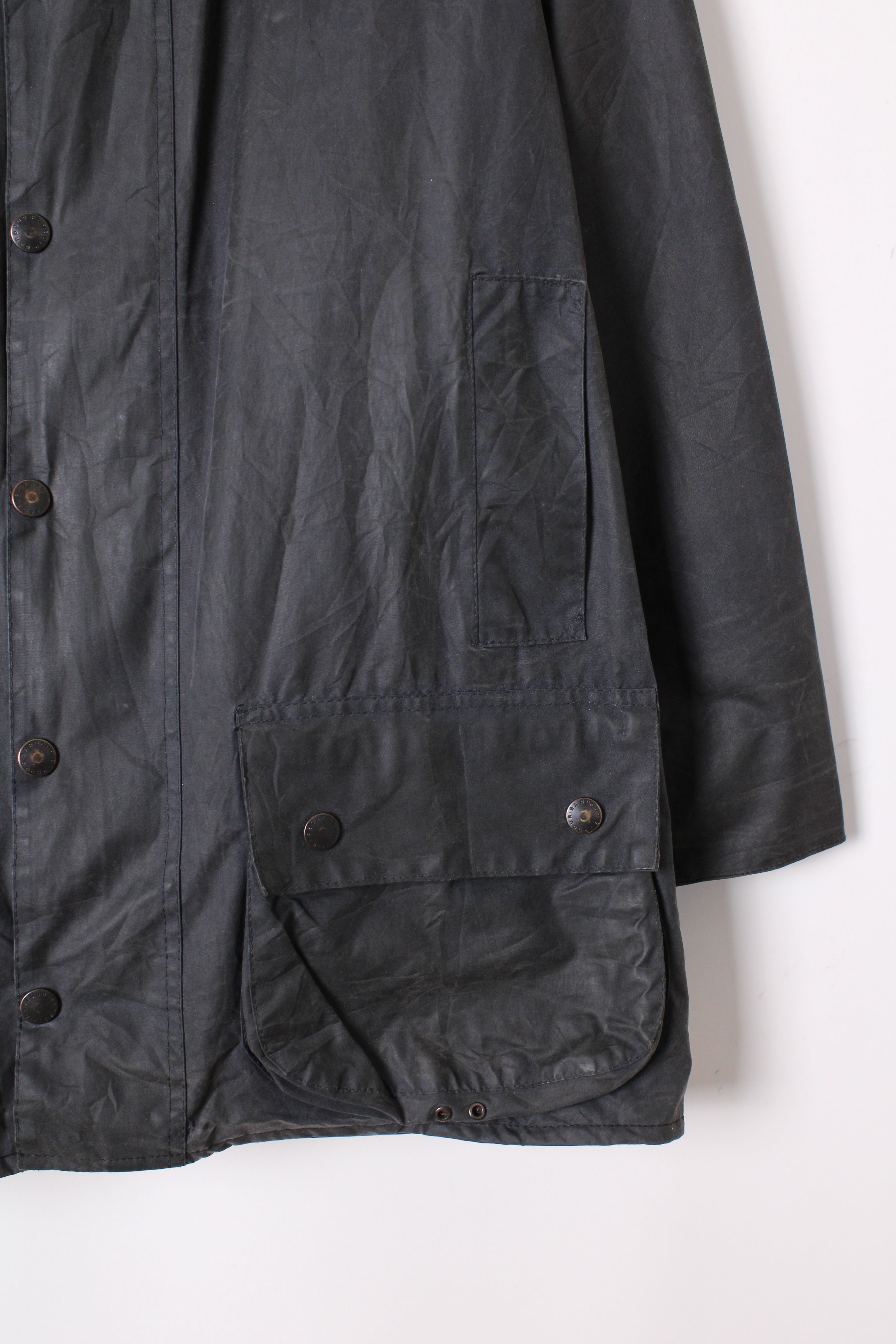 BARBOUR BEAUFORT WAXED JACKET BLUE - M/L