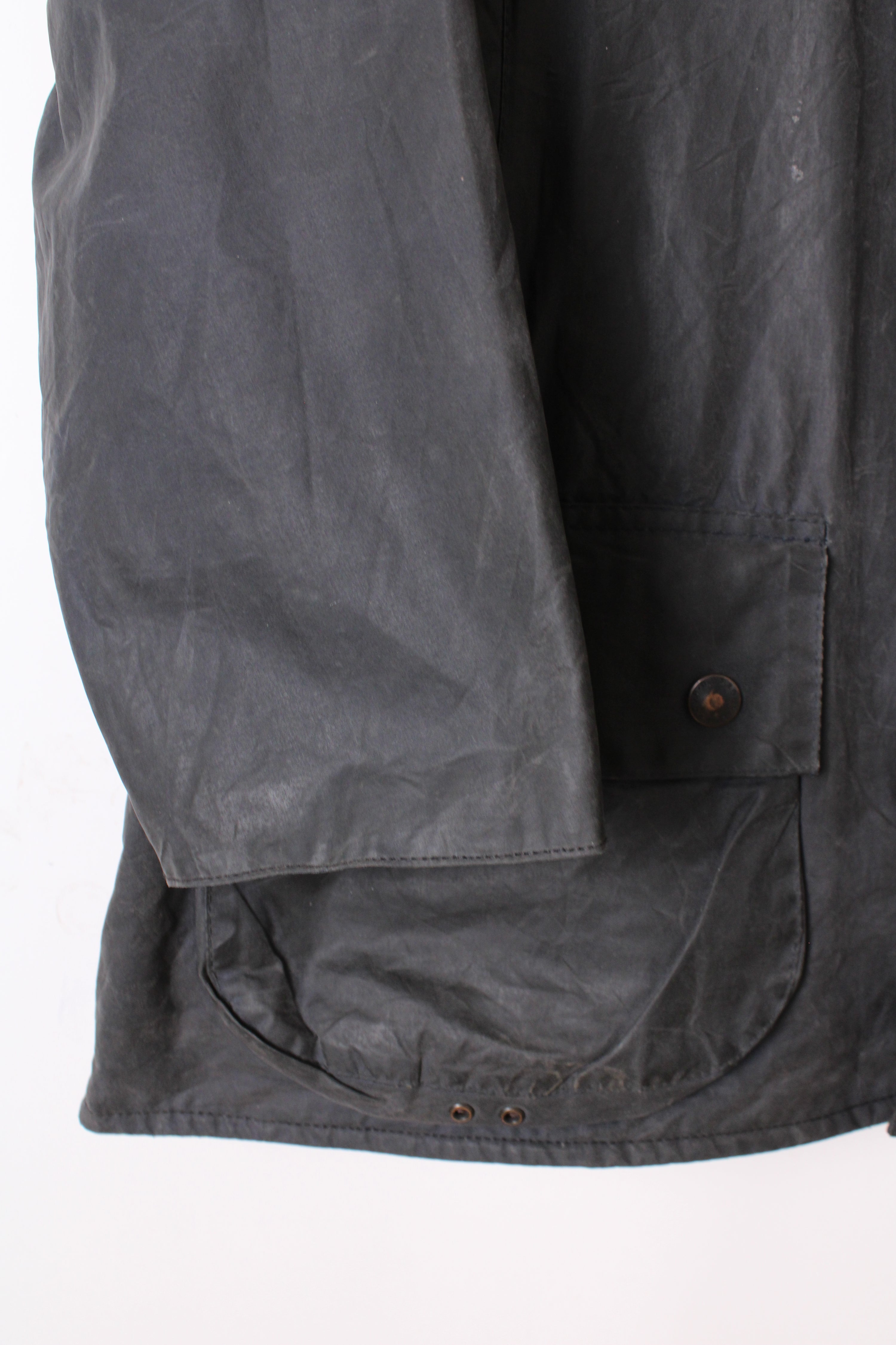 BARBOUR BEAUFORT WAXED JACKET BLUE - M/L