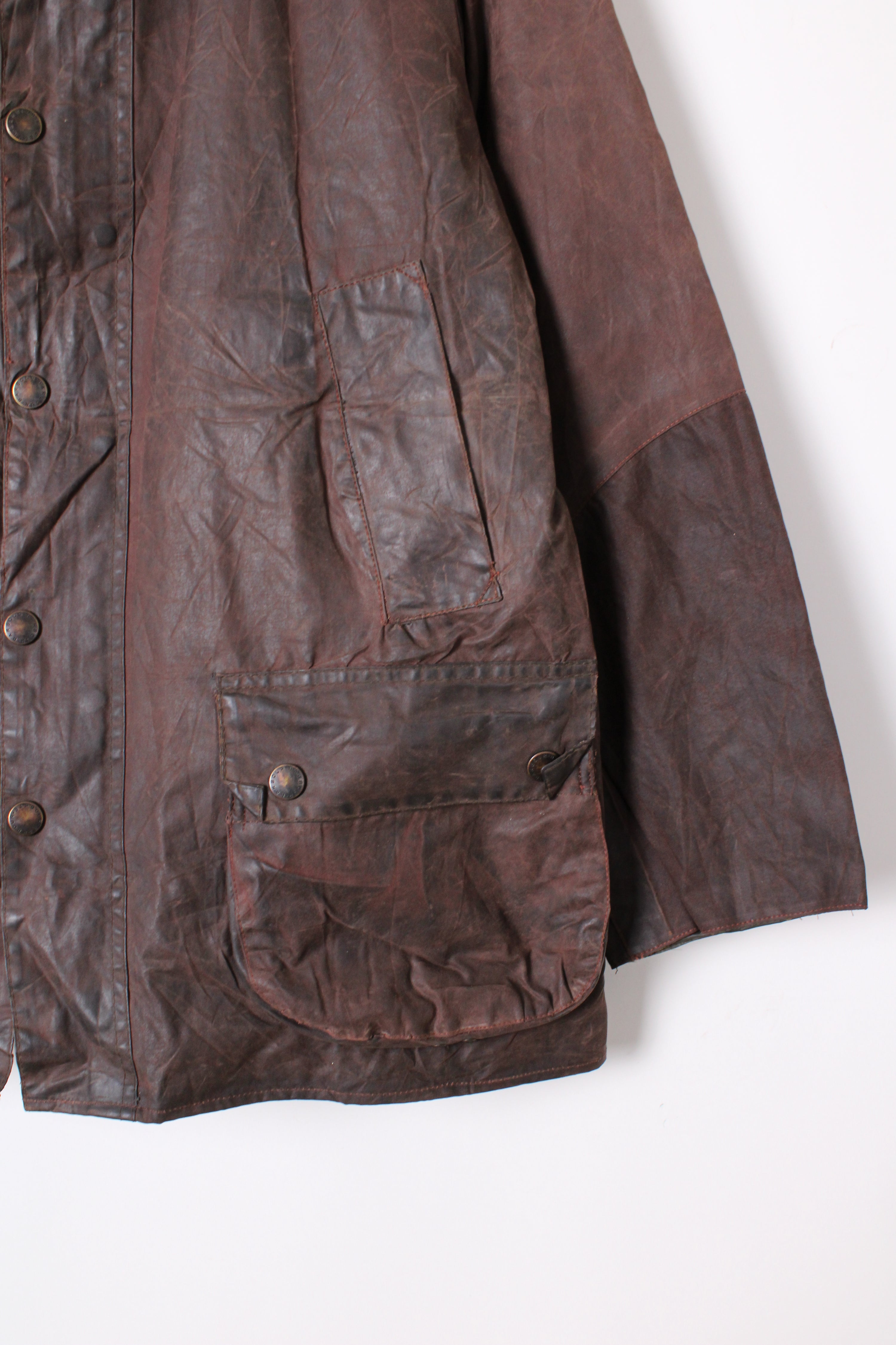 BARBOUR BEDALE WAXED JACKET RUSTIC BROWN - M/L