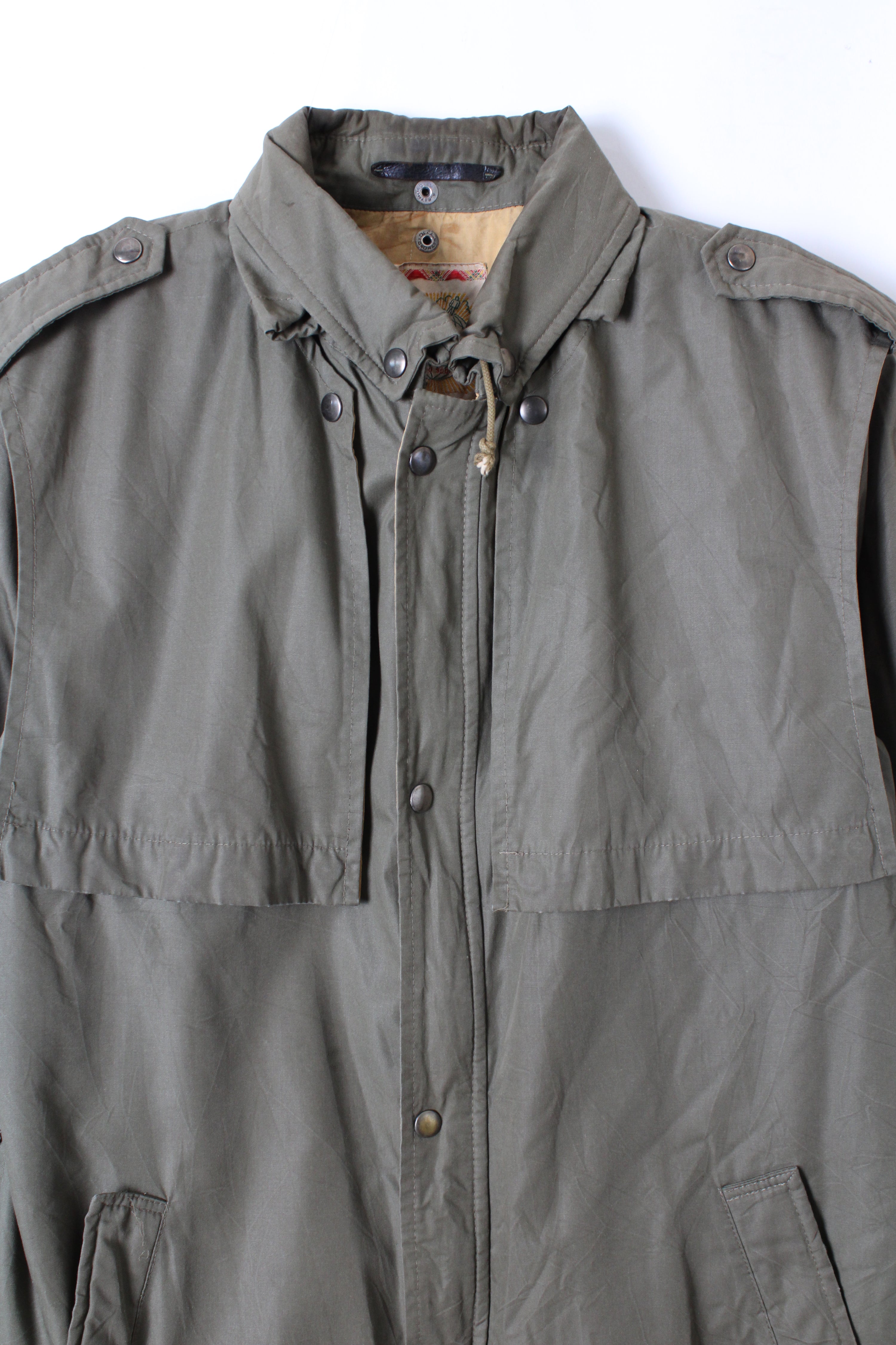 VINTAGE MCGREGOR PARKA COAT KHAKI GREEN - M/L
