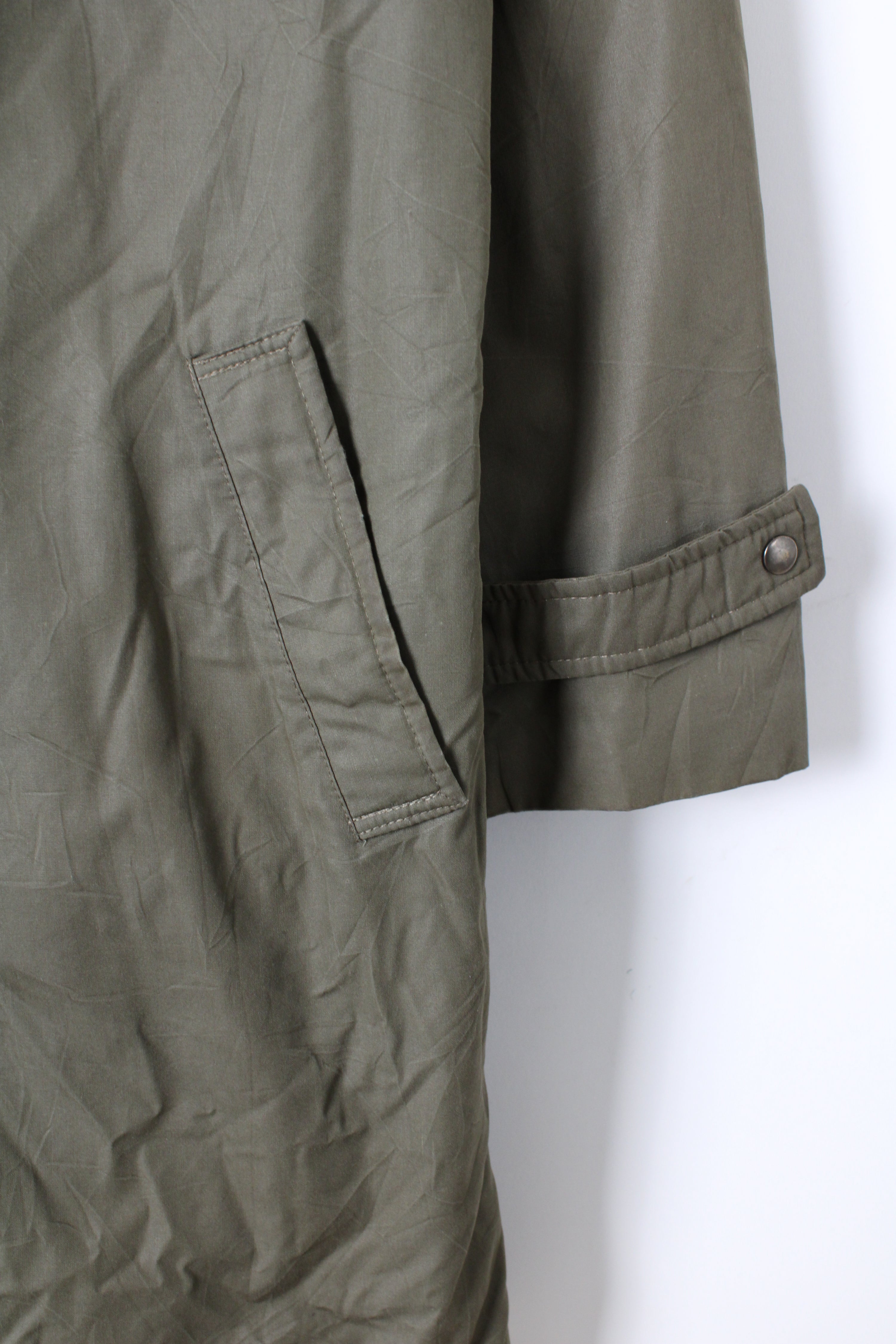 VINTAGE MCGREGOR PARKA COAT KHAKI GREEN - M/L