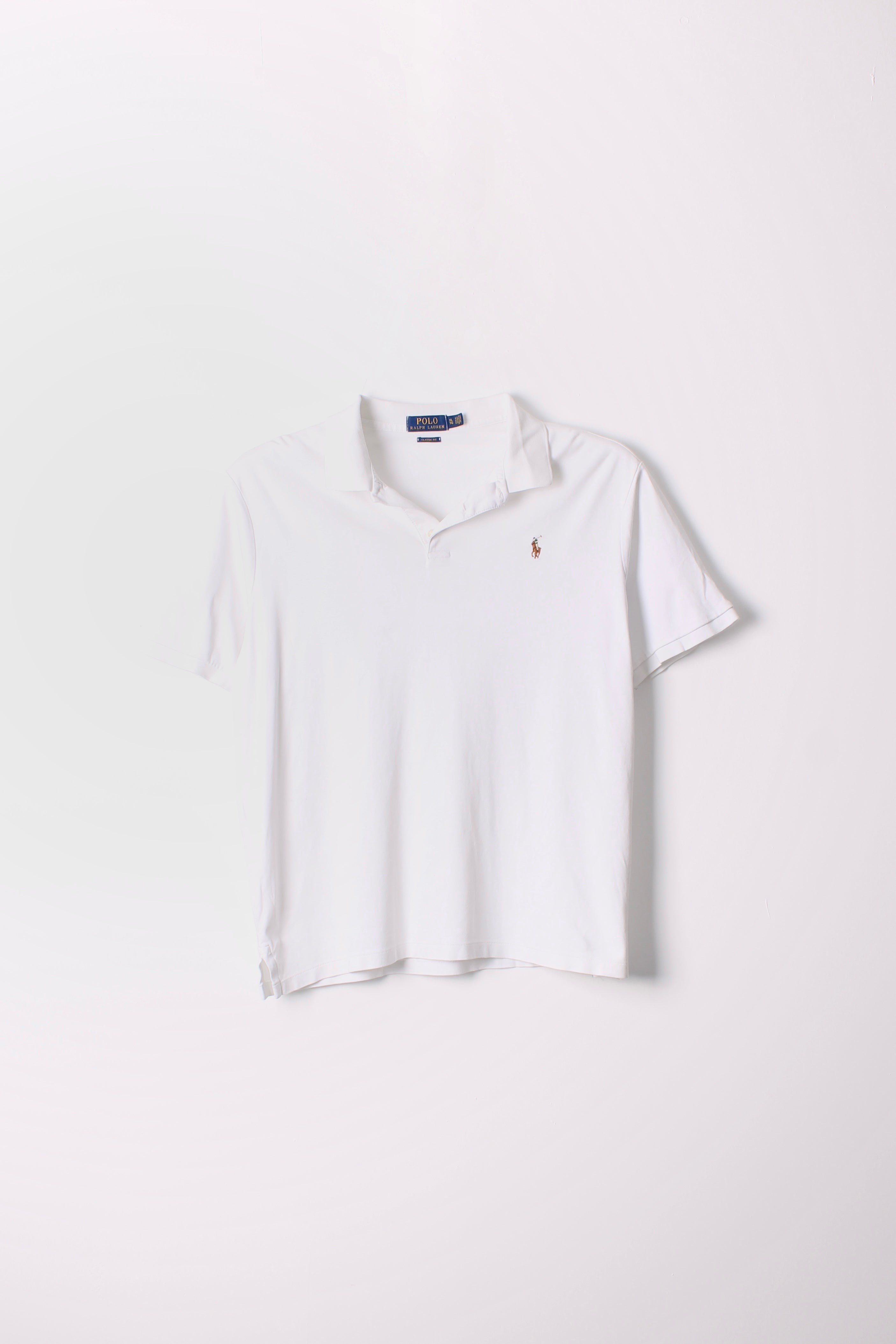 RALPH LAUREN POLO SHIRT WHITE - XL