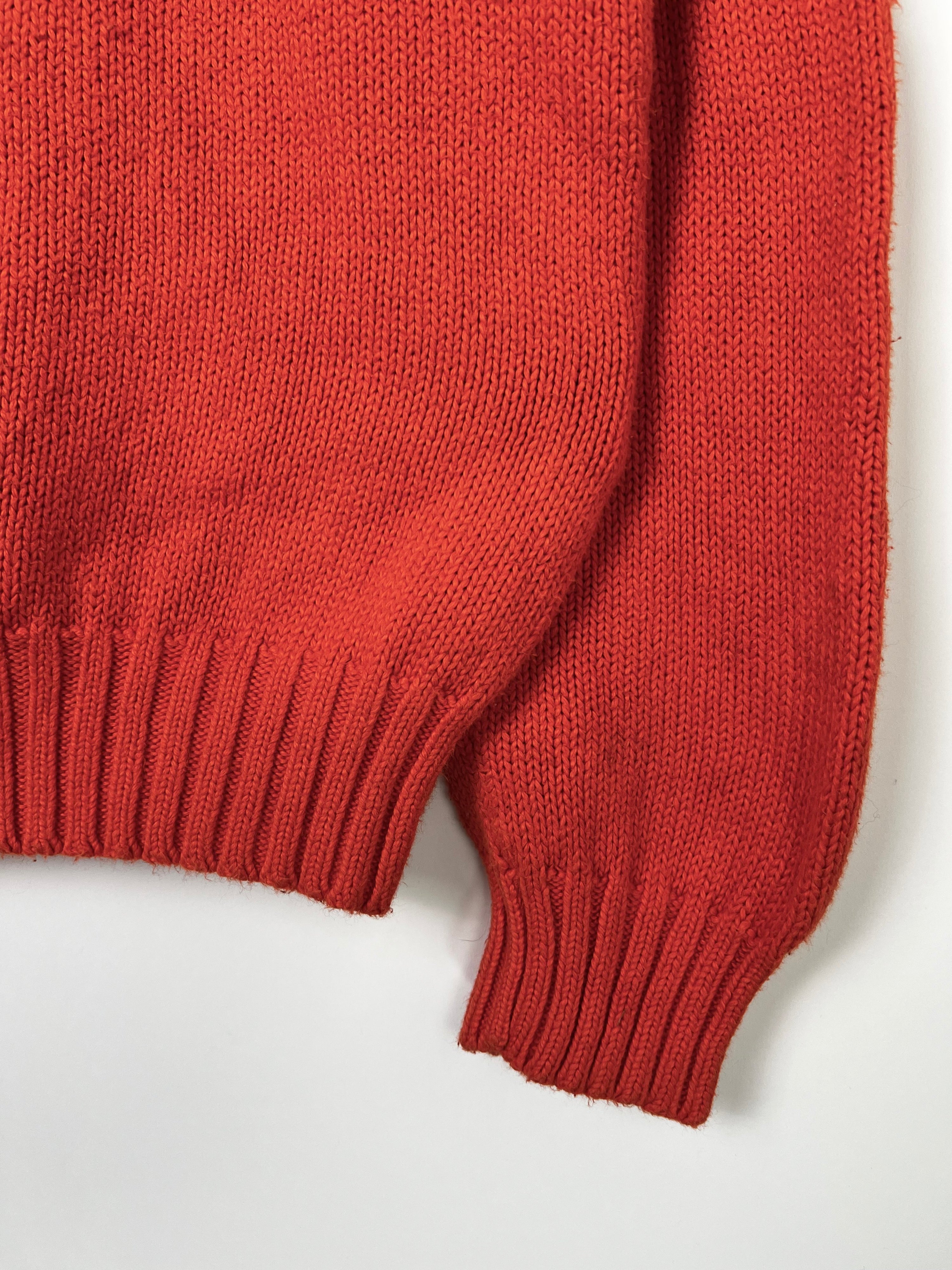 RALPH LAUREN SWEATER HEAVY COTTON ORANGE - M