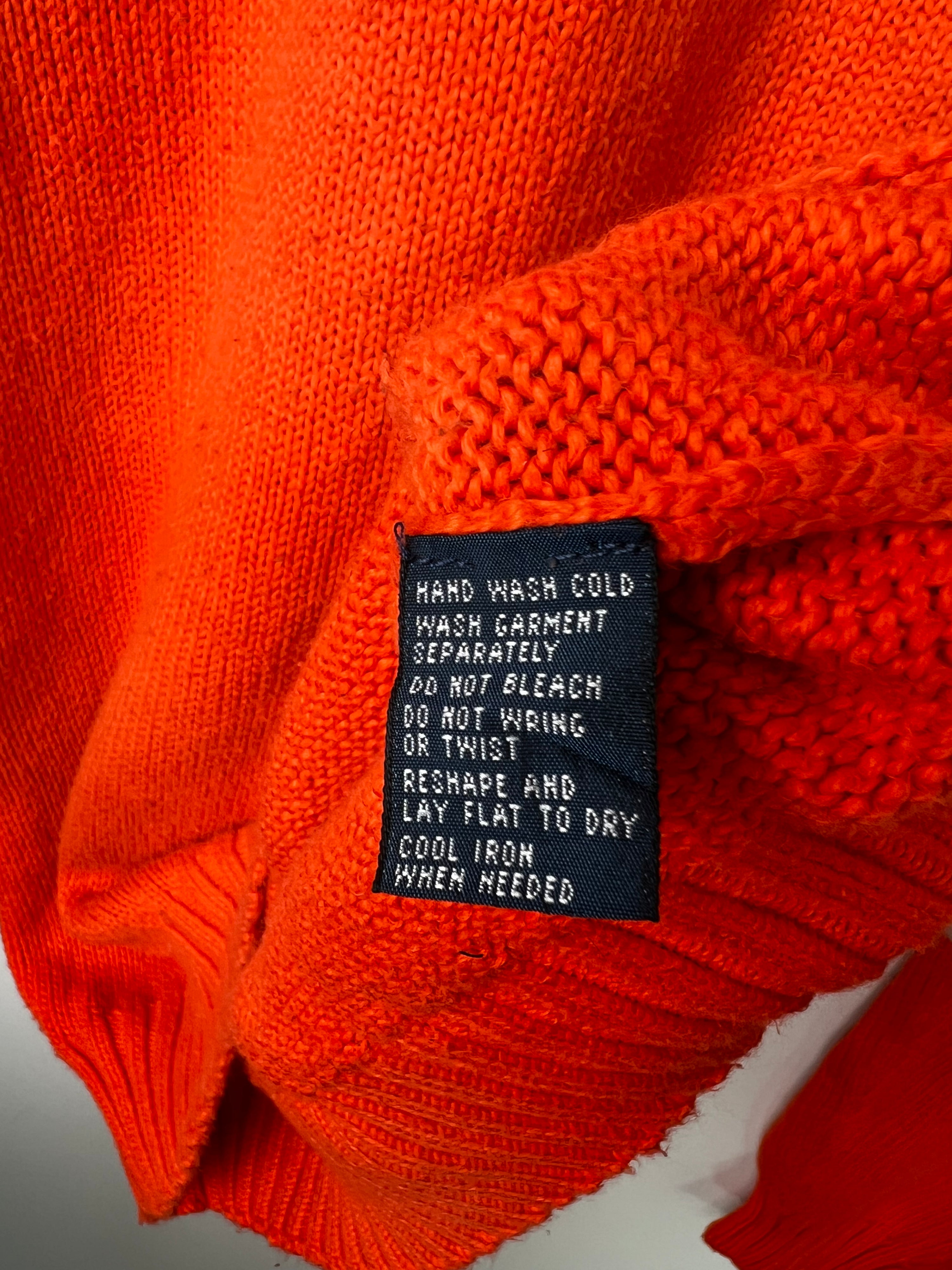 RALPH LAUREN SWEATER HEAVY COTTON ORANGE - M