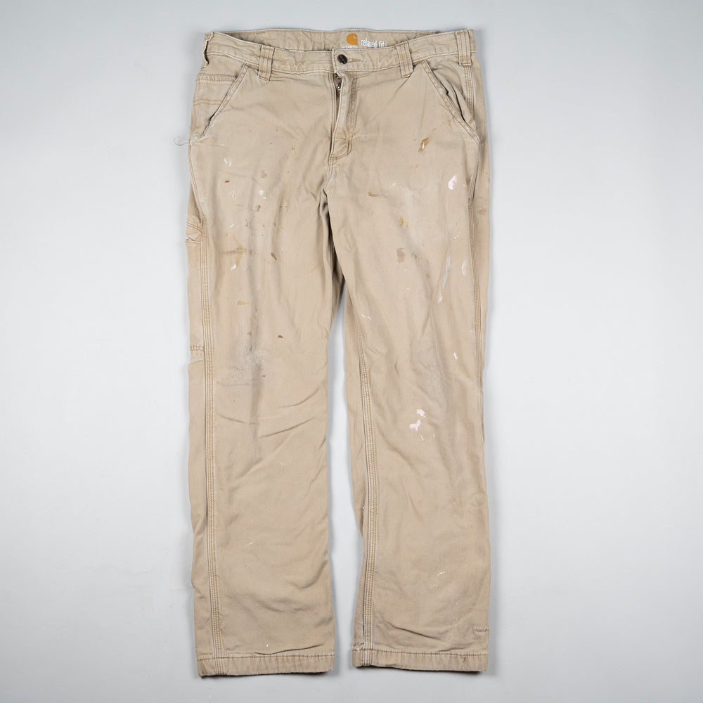 Vintage Workwear Carpenter Pants Beige