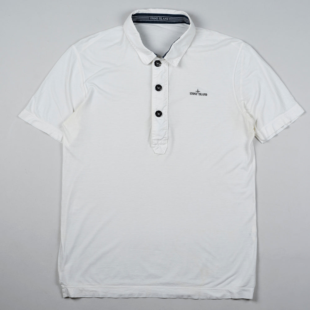 Light Cotton Polo T-Shirt White