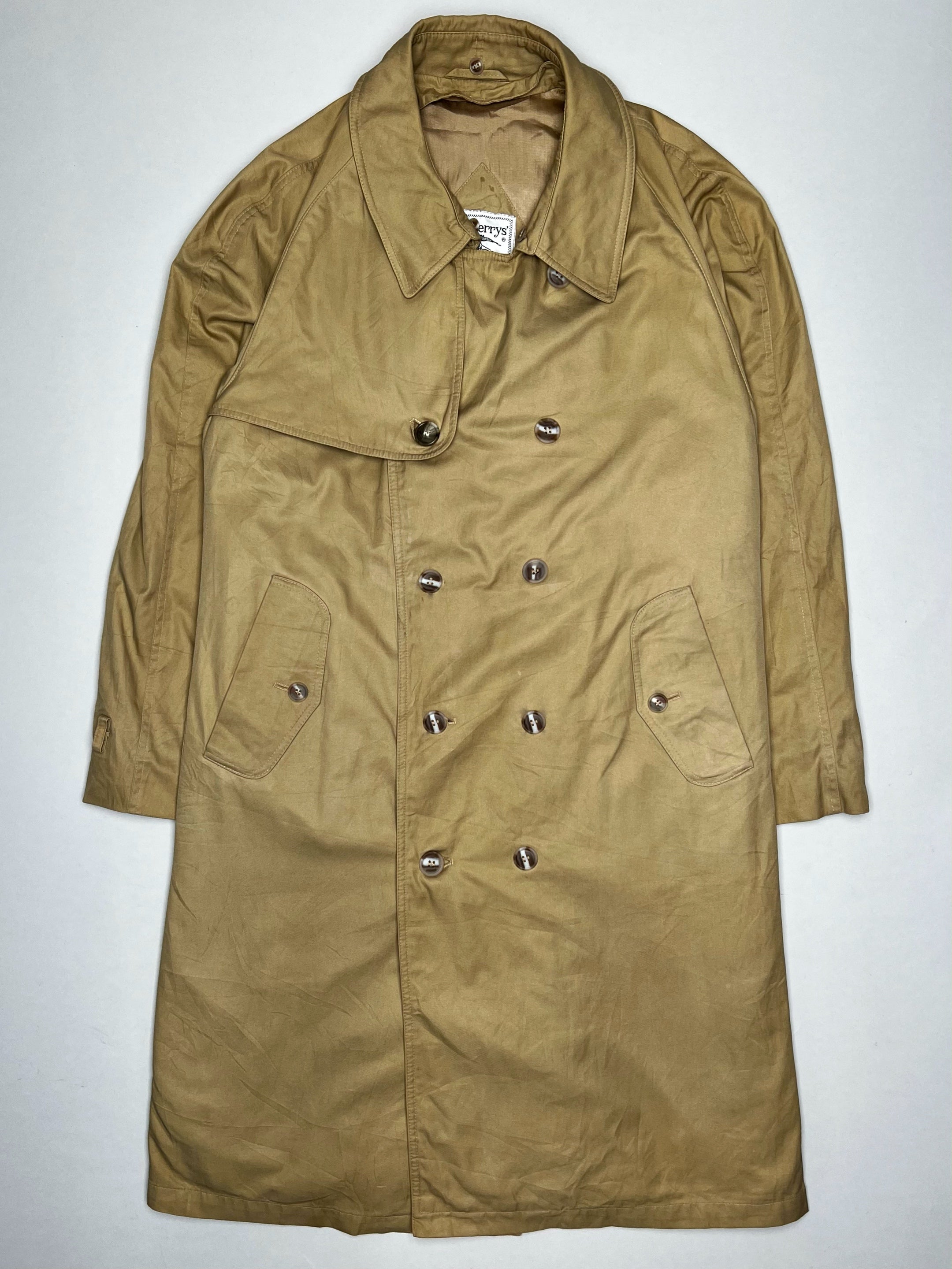 BURBERRY VINTAGE TRENCH COAT DOUBLE BREAST BEIGE - XXL