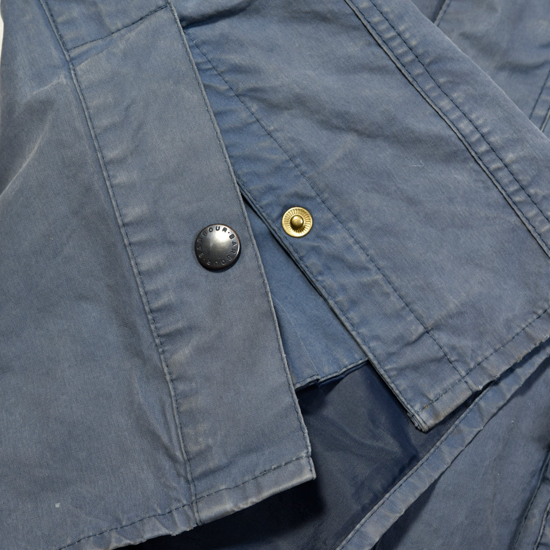 Vintage Bedale Waxed Jacket Blue