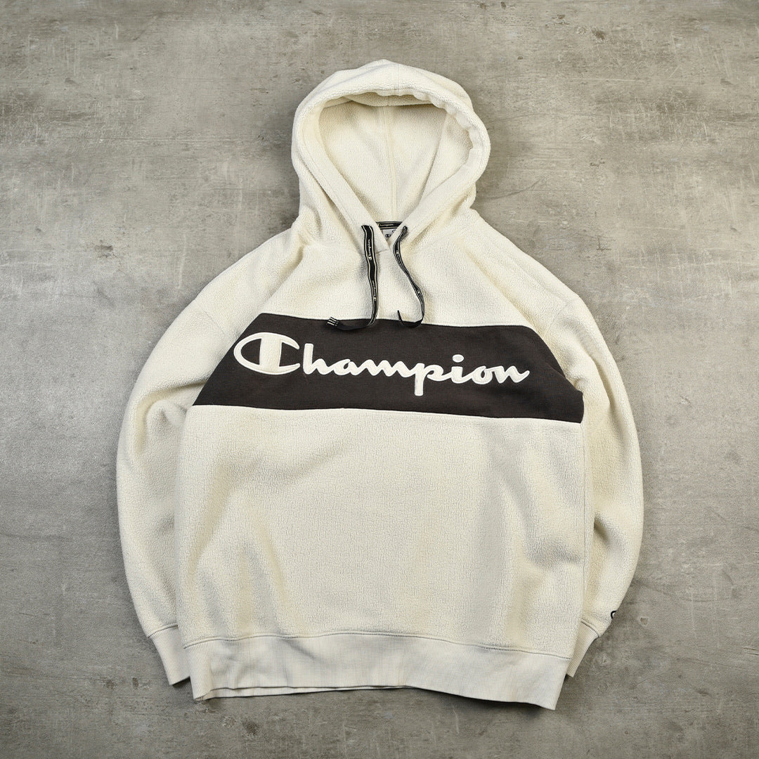 CHAMPION HOODED FLEECE - LARGE