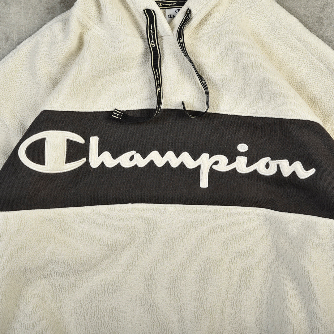 CHAMPION HOODED FLEECE - LARGE