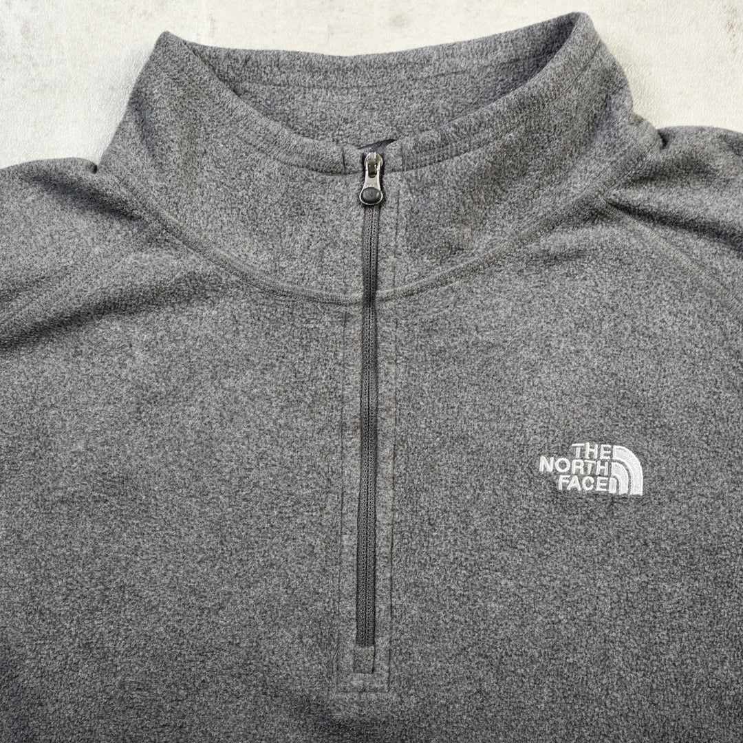 THE NORTH FACE QUARTER ZIP FLEECE GREY - S/M