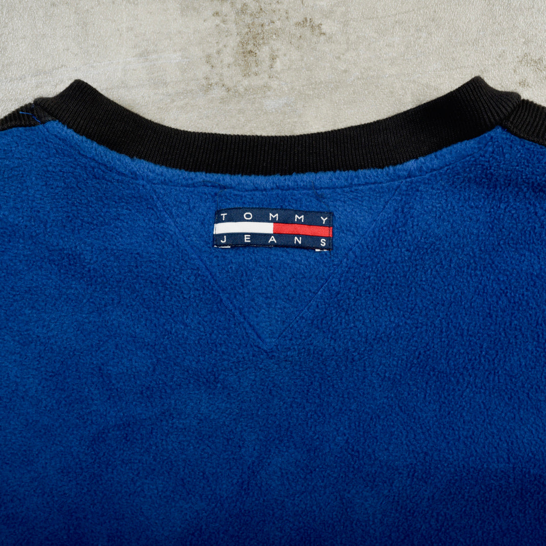 TOMMY HILFIGER TECH FLEECE PULLOVER - LARGE