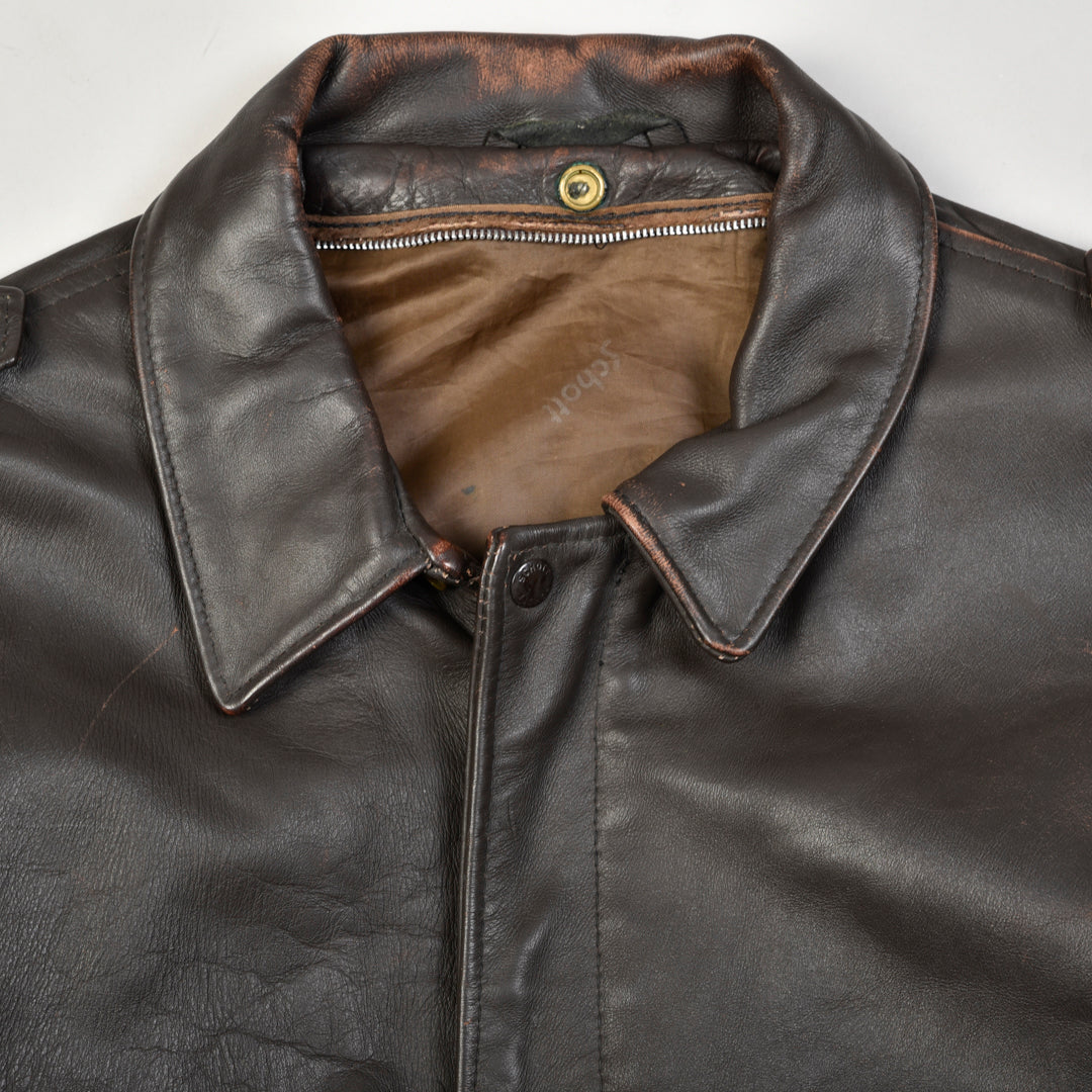 Vintage Leather G1 Flight Jacket Made In USA Brown