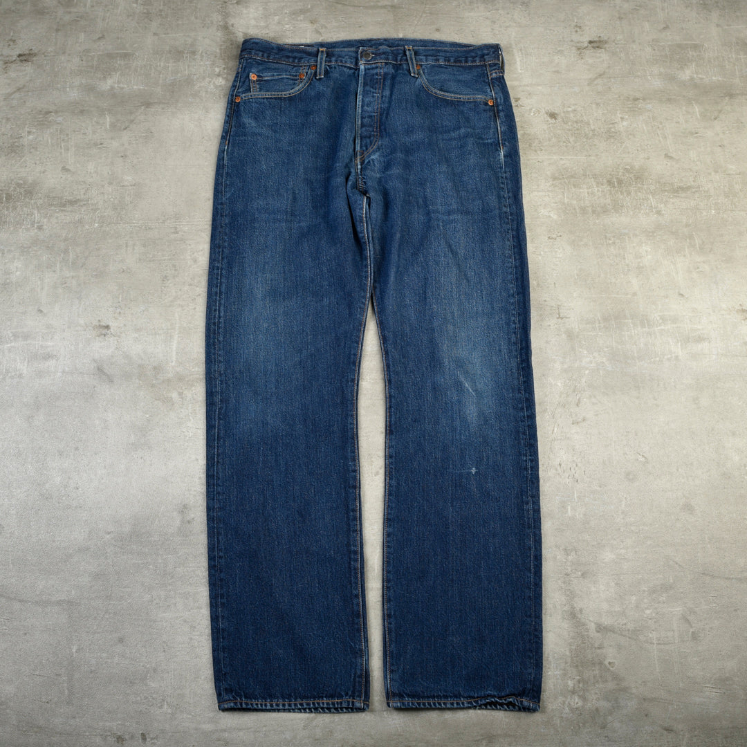 501 VINTAGE DENIM JEANS BLUE BIG E - 34X32