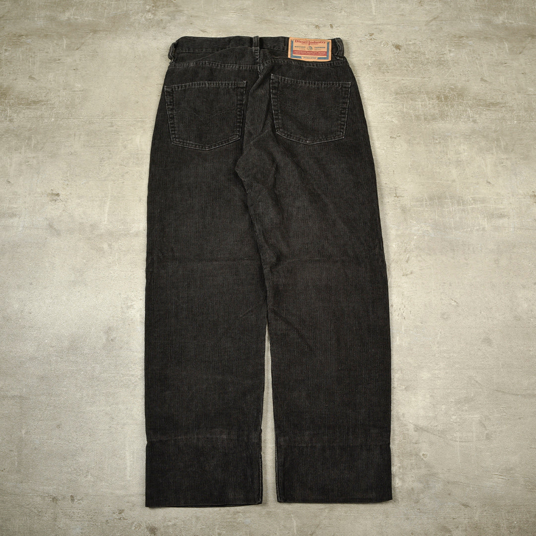 DIESEL CORDUROY TROUSERS BLACK - 30