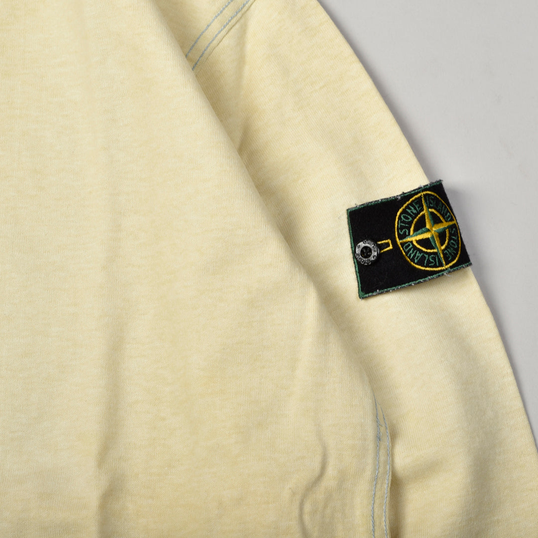 VINTAGE Round Neck Sweatshirt Yellow - XL