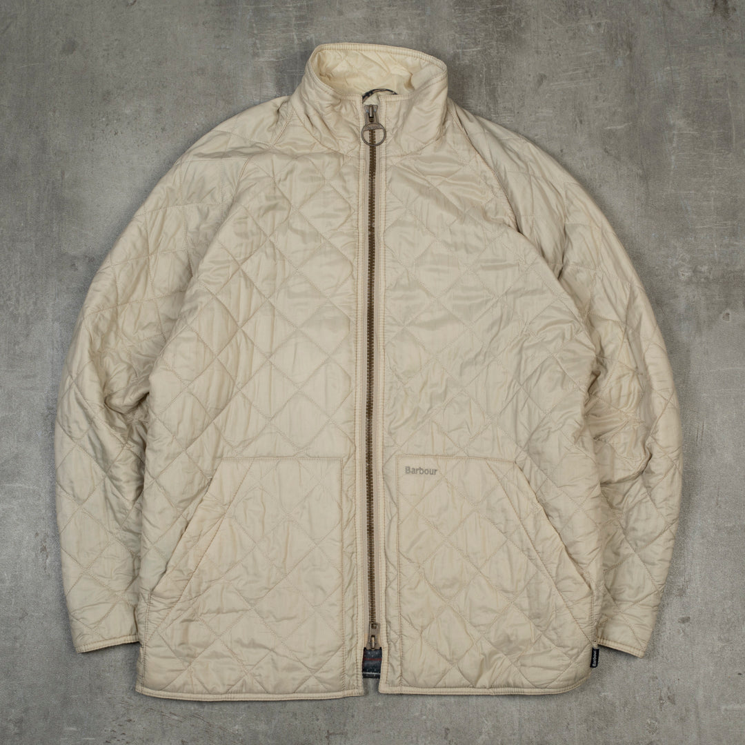 POLAR QUILT PUFFER JACKET CREAM WHITE - MEDIUM