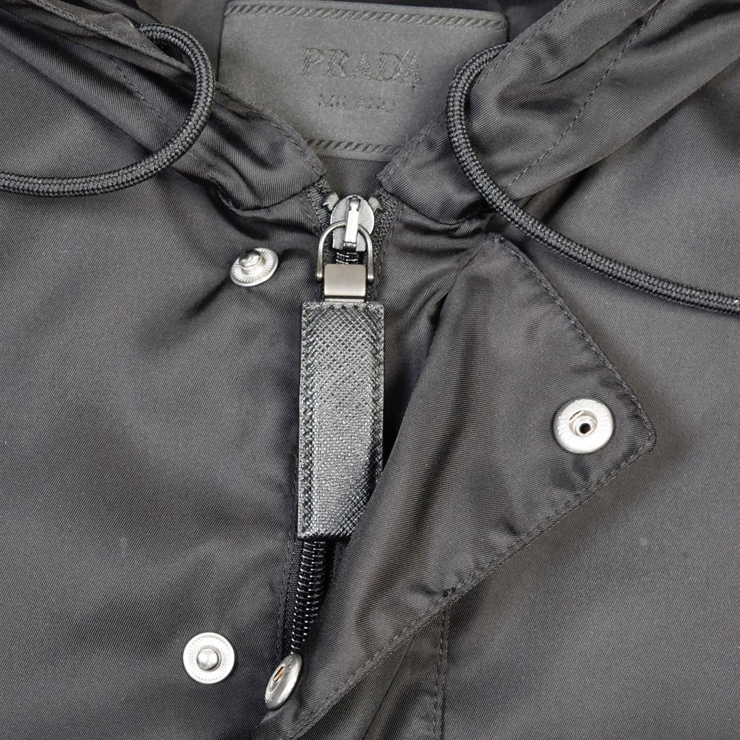 ANORAK NYLON JACKET BLACK - SMALL