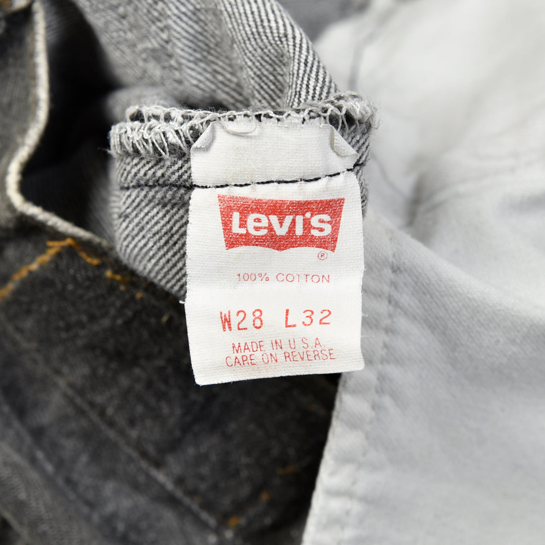 501 Vintage Denim Jeans Grey 28x32