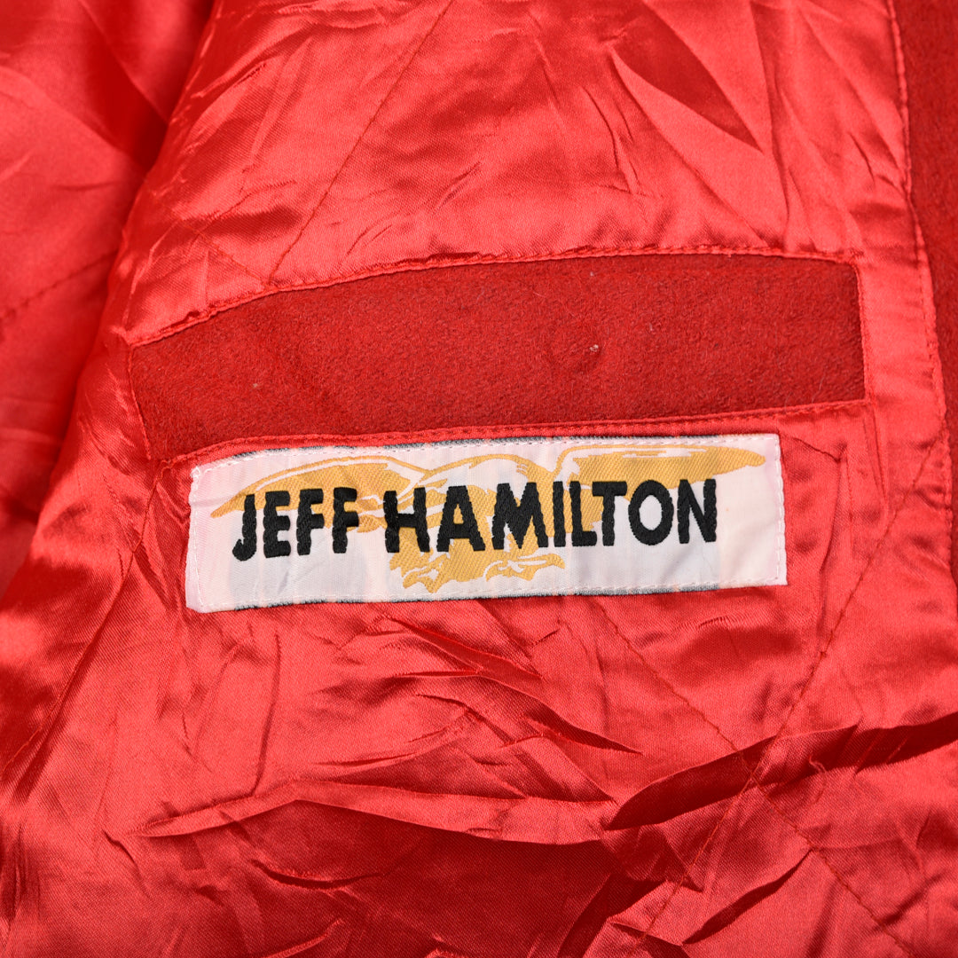 JEFF HAMILTON RAP VARSITY BOMBER RED - 5XL