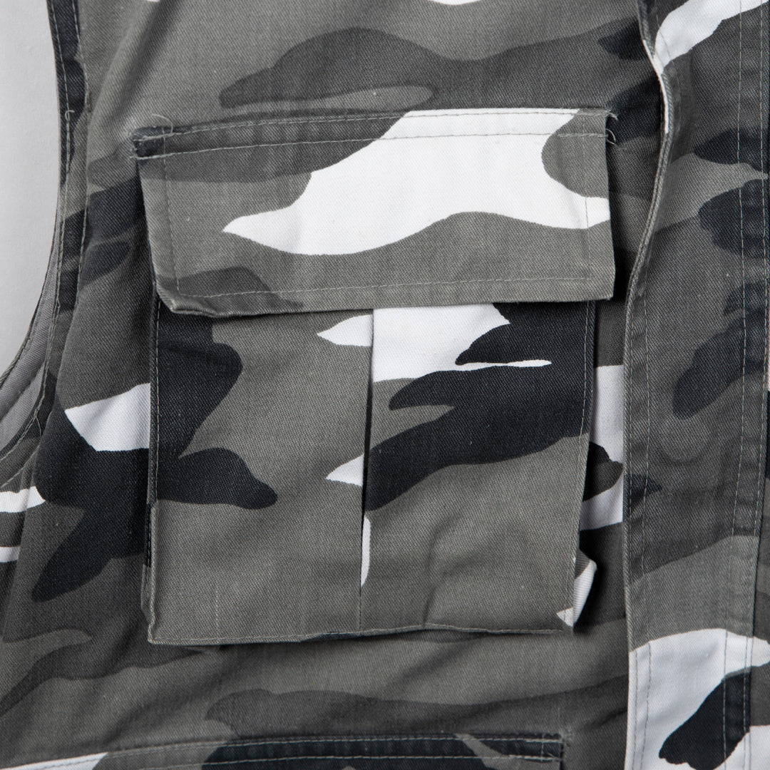 US ARMY VINTAGE VEST USMC CAMO - M/L