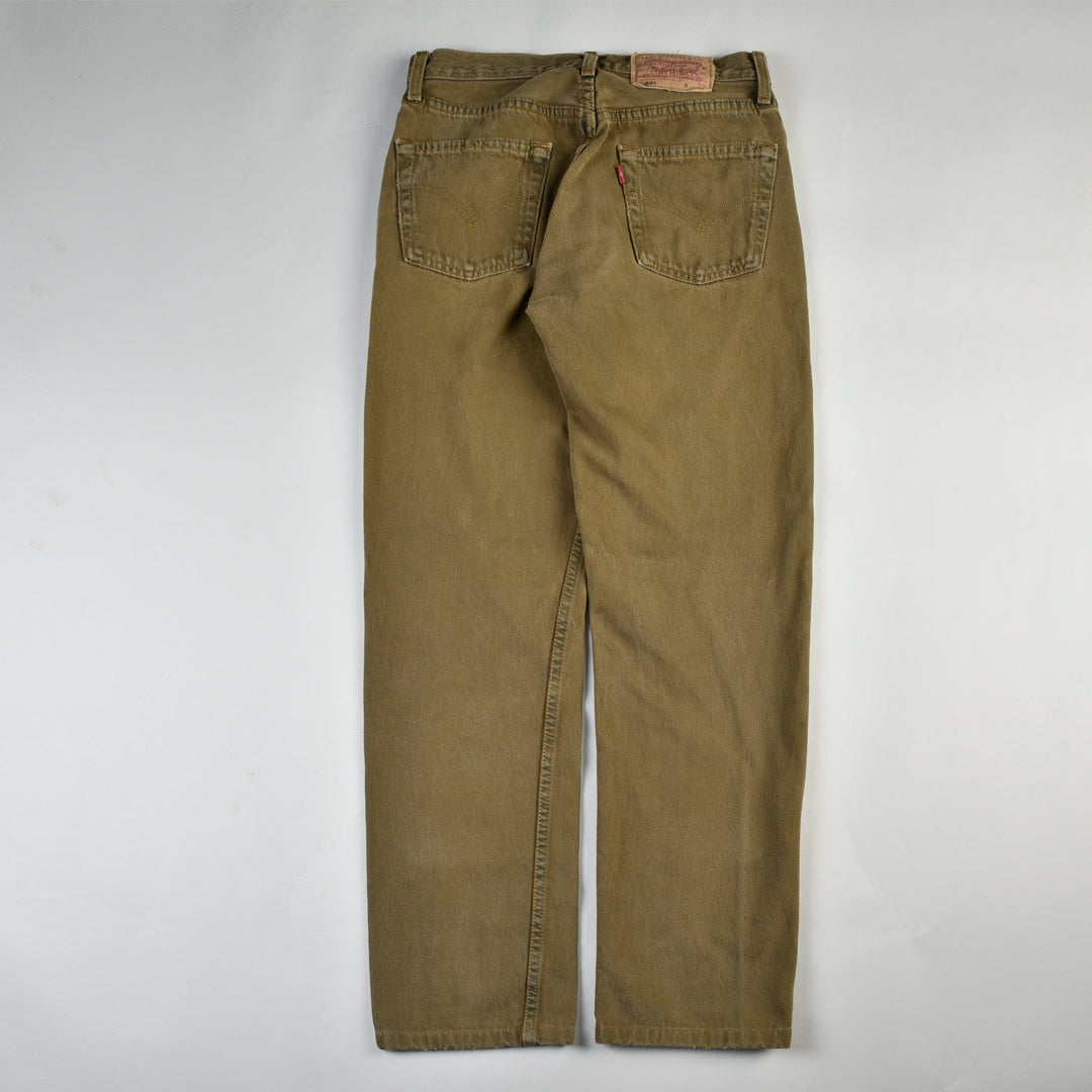 501 VINTAGE DENIM JEANS MADE IN USA BROWN  30X34
