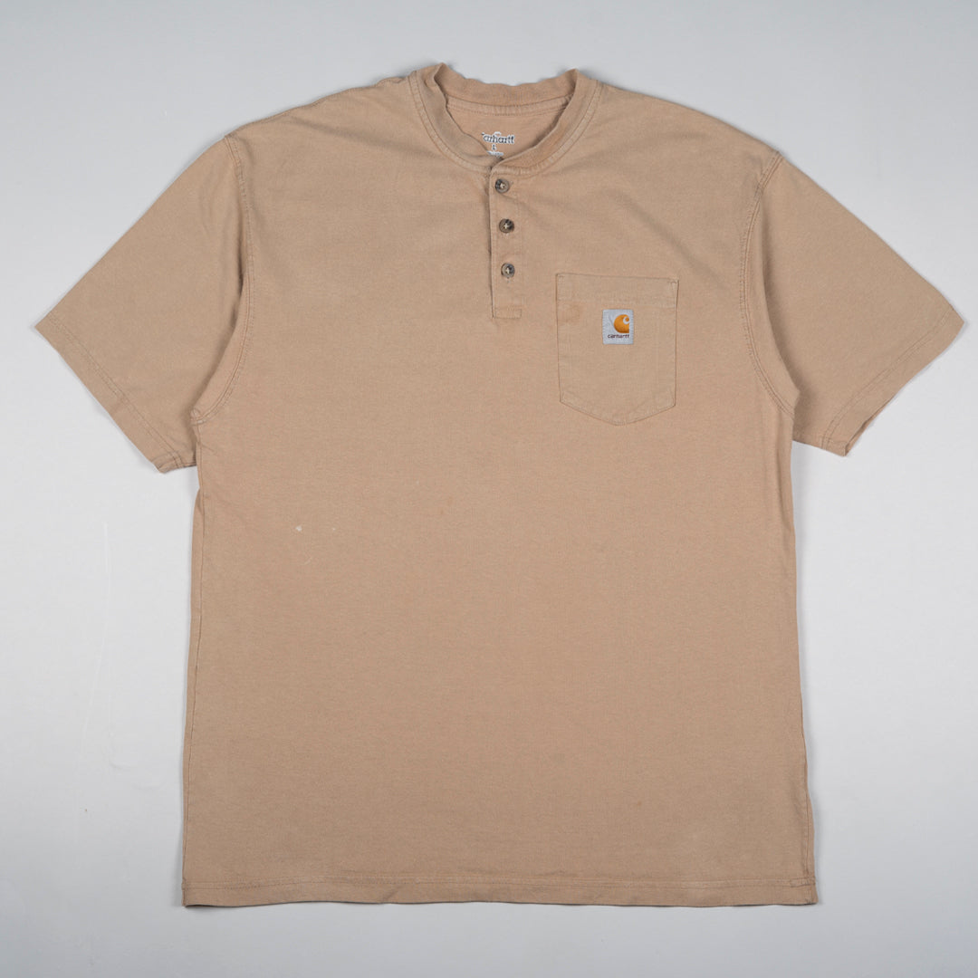 Vintage Chest Pocket T-Shirt Beige
