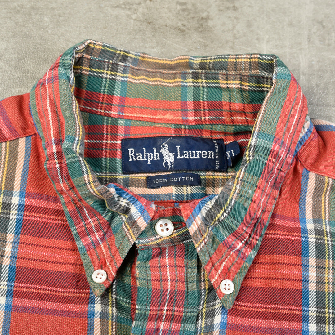 VINTAGE CHECKERED MULTICOLOR SHIRT - XL