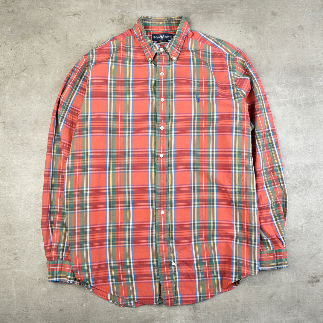 VINTAGE CHECKERED MULTICOLOR SHIRT - XL