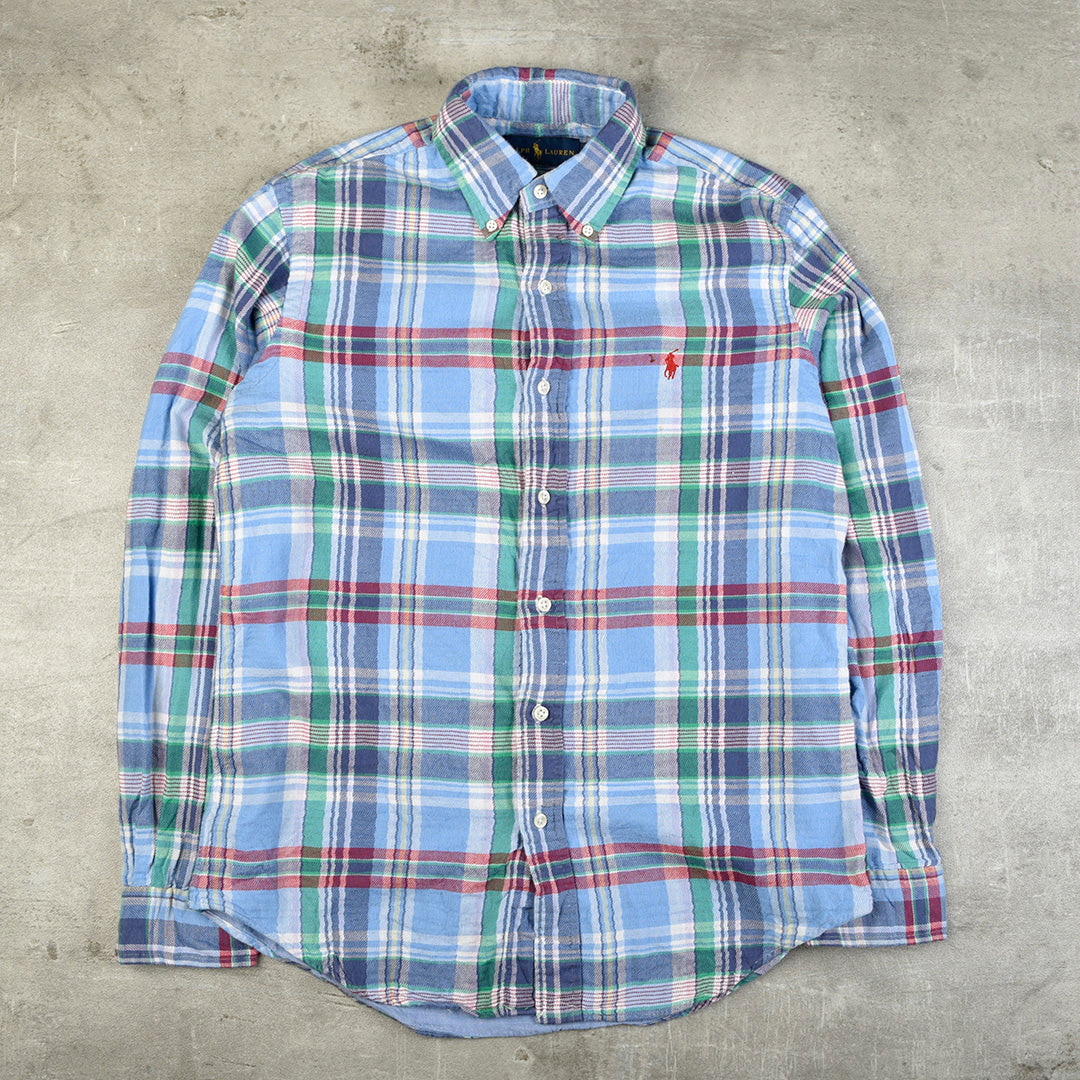 VINTAGE CHECKERED MULTICOLOR SHIRT - SMALL