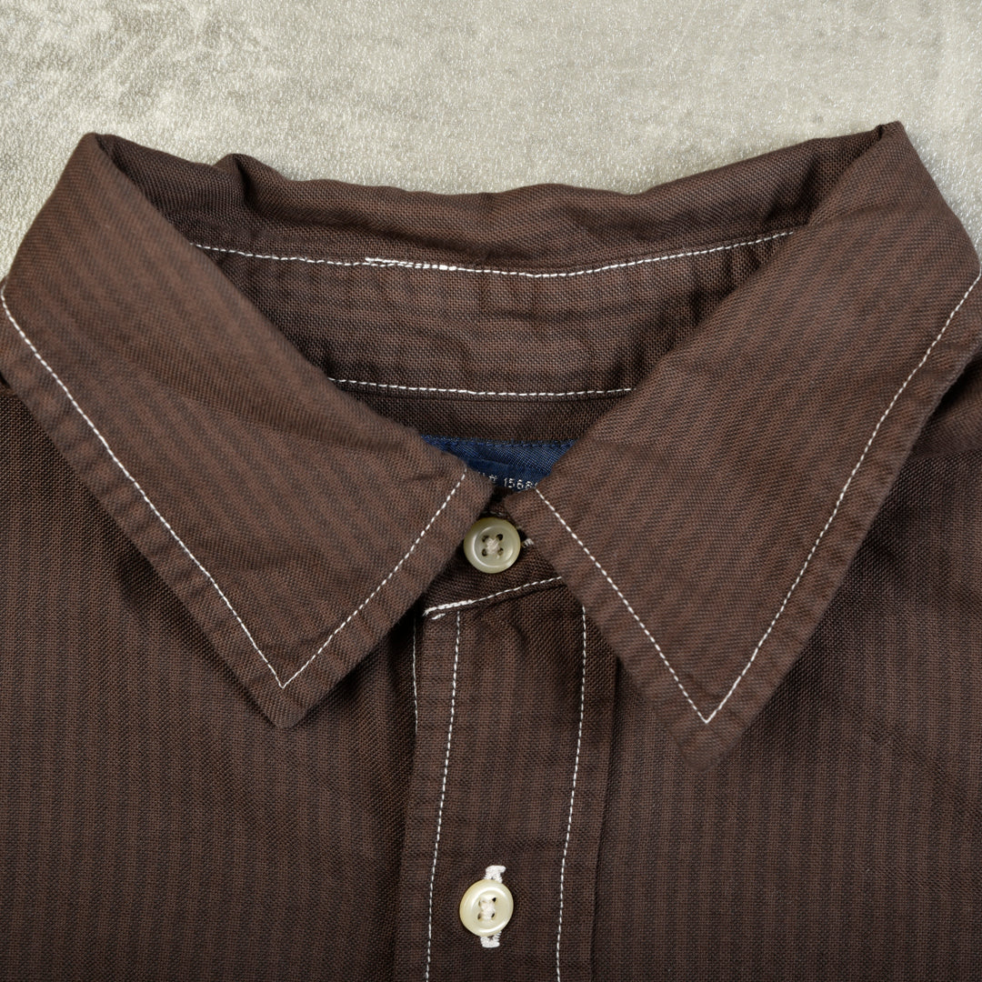 VINTAGE  SHIRT BROWN - LARGE