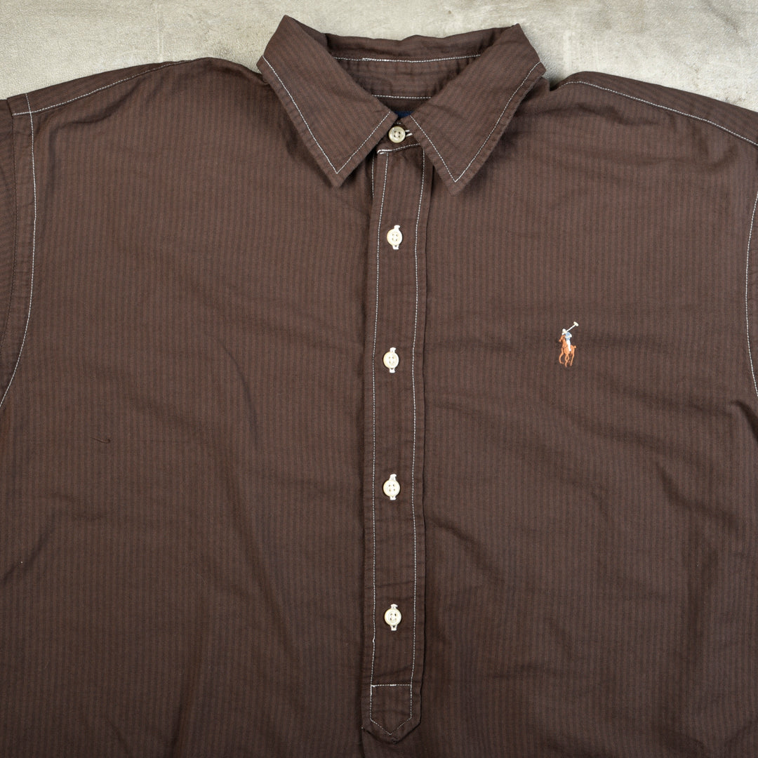 VINTAGE  SHIRT BROWN - LARGE